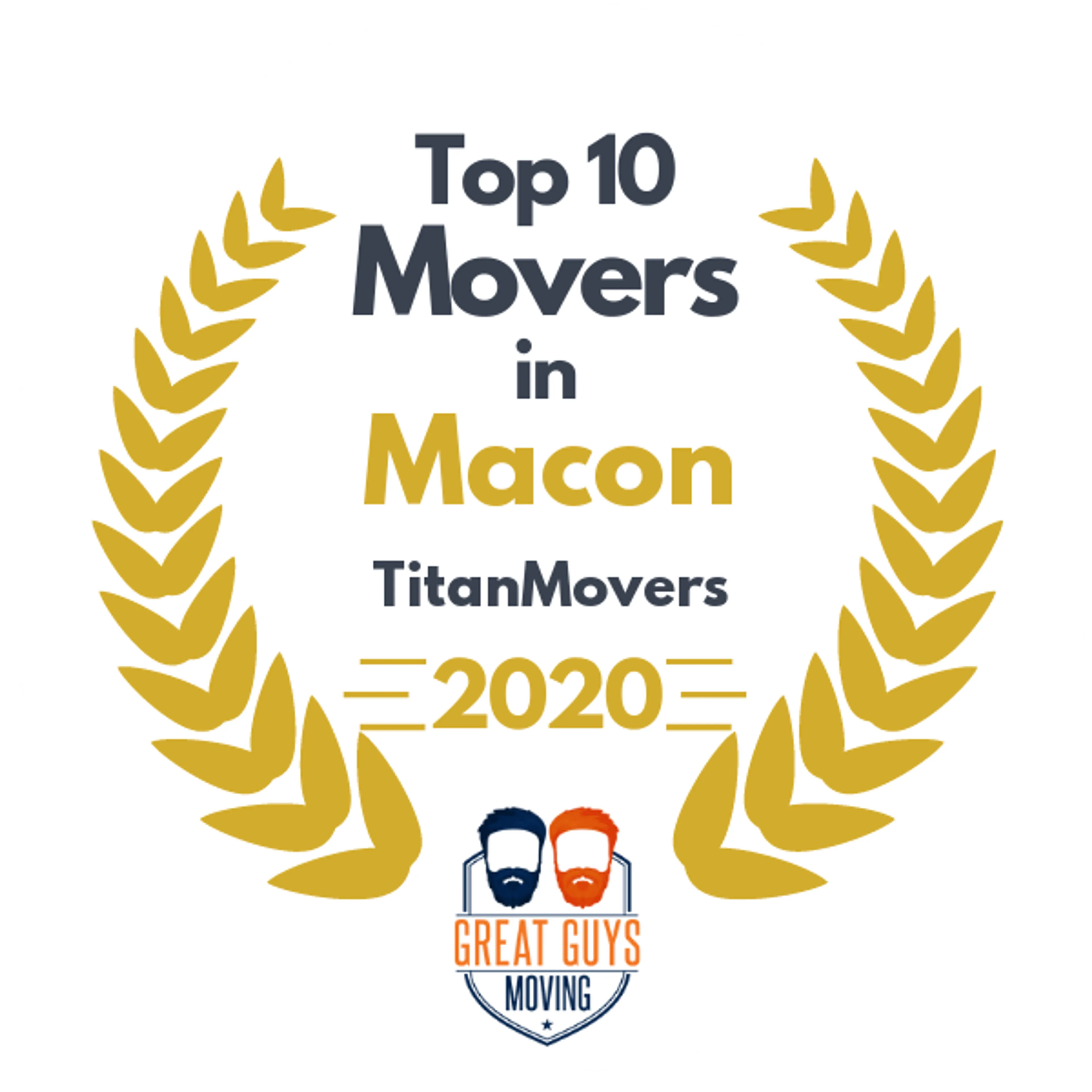 Top 10 Movers in Columbus, GA 2020 award