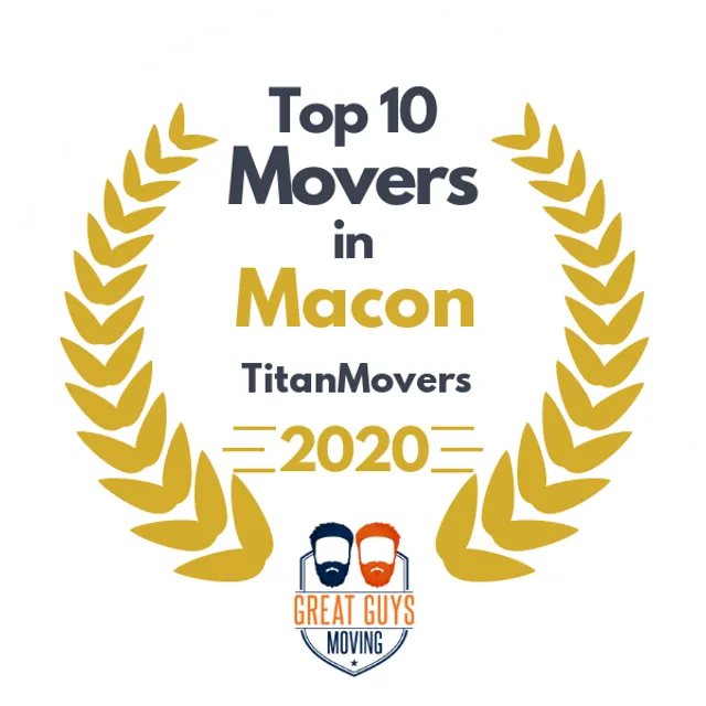 Top 10 Movers in Columbus, GA 2020 award