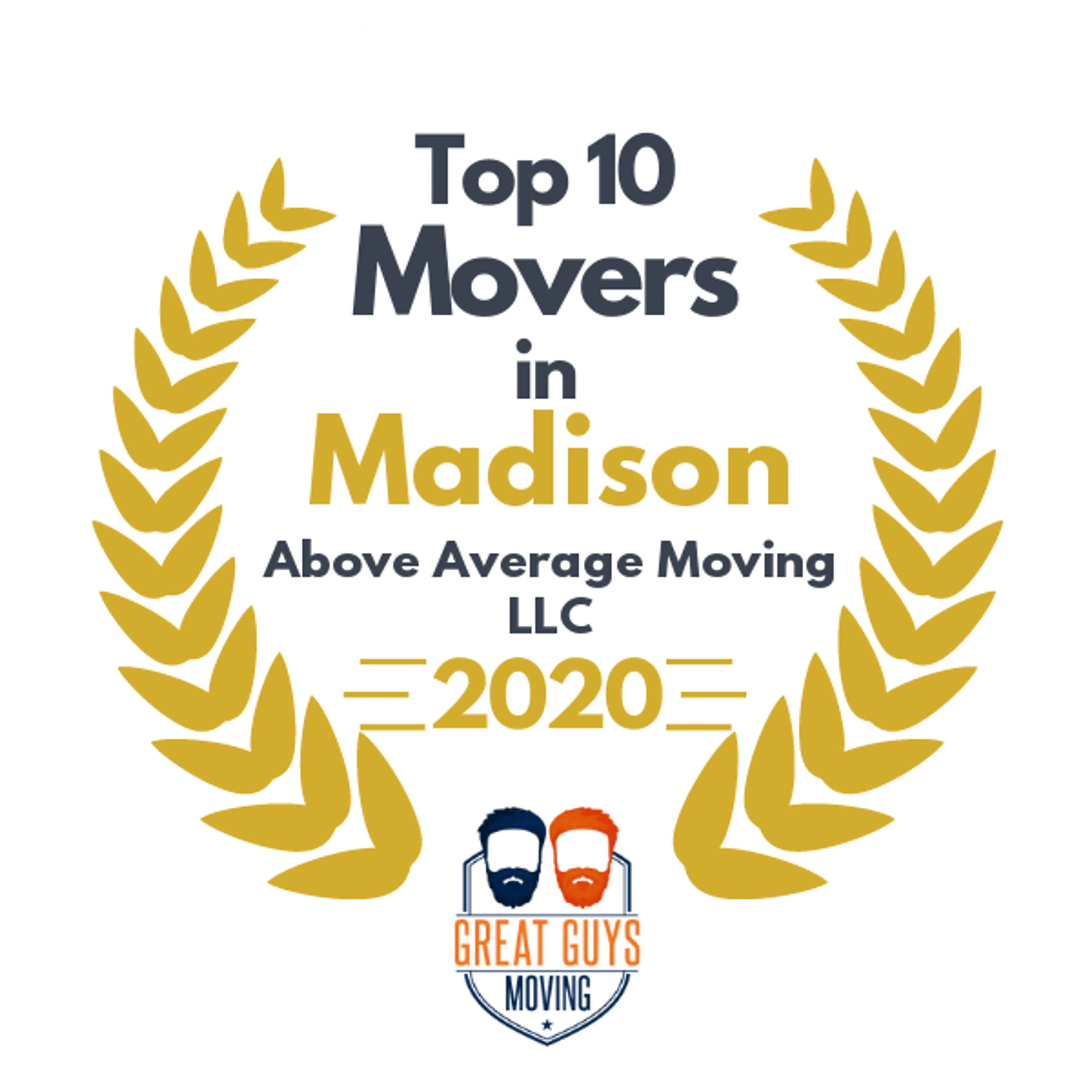 Top 10 Movers in Madison, WI 2020 award