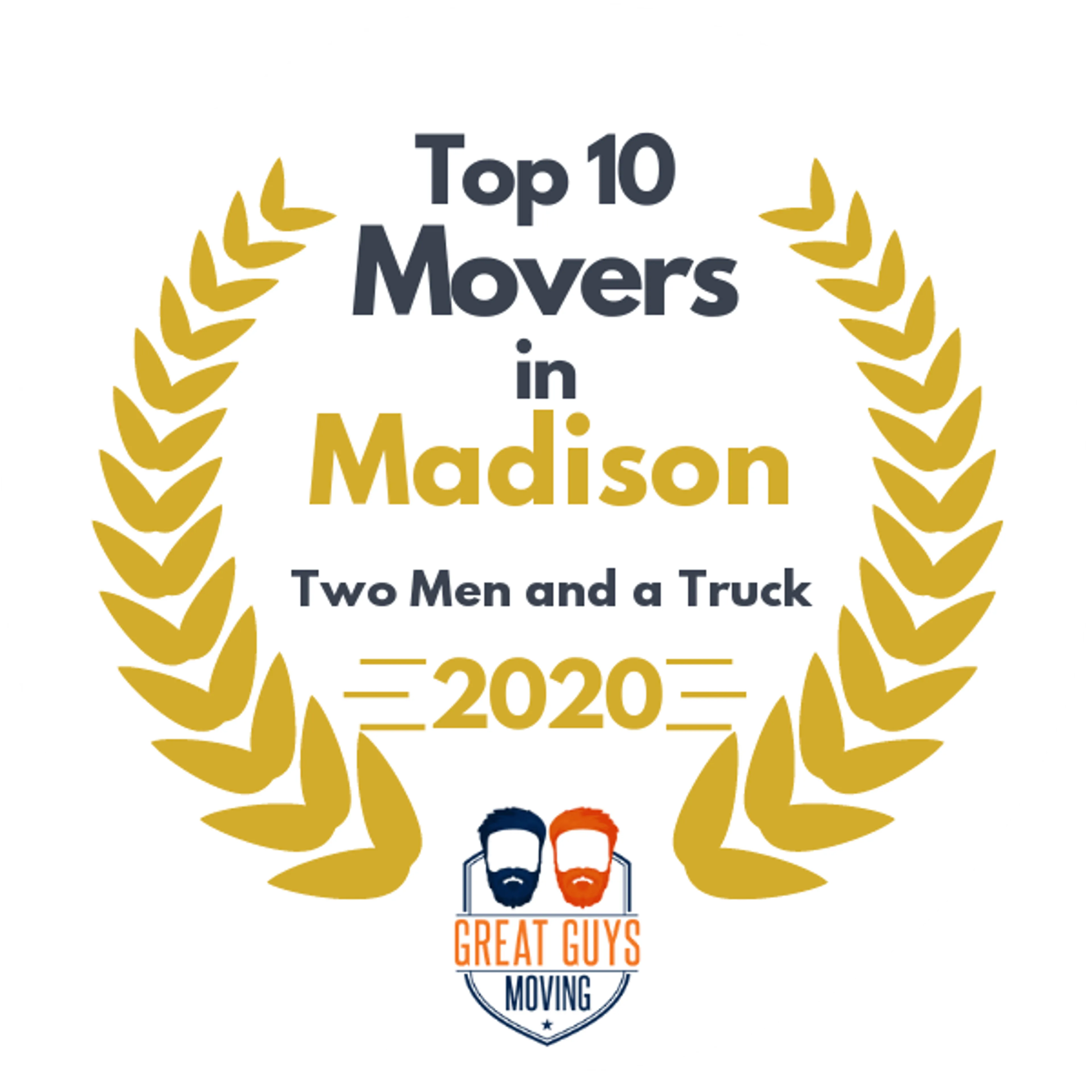 Top 10 Movers in Madison, WI 2020 award