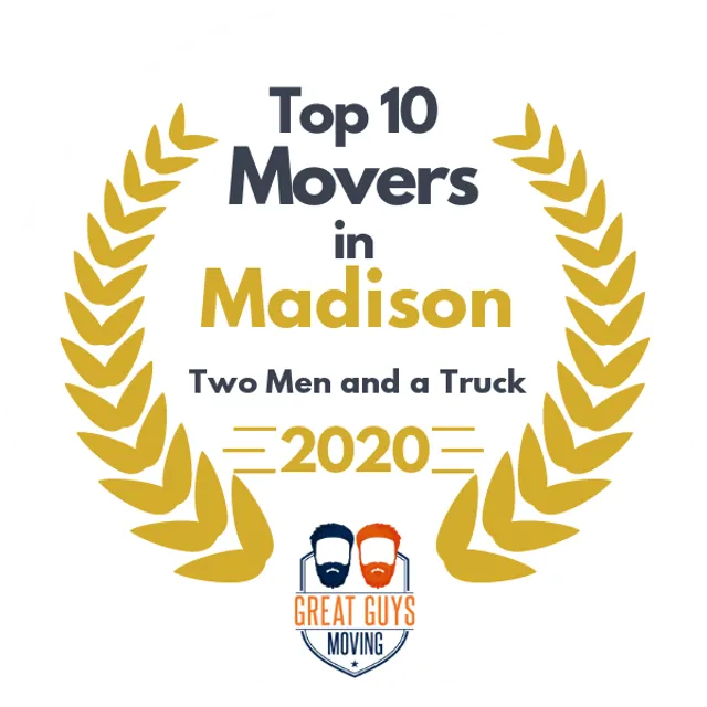 Top 10 Movers in Madison, WI 2020 award