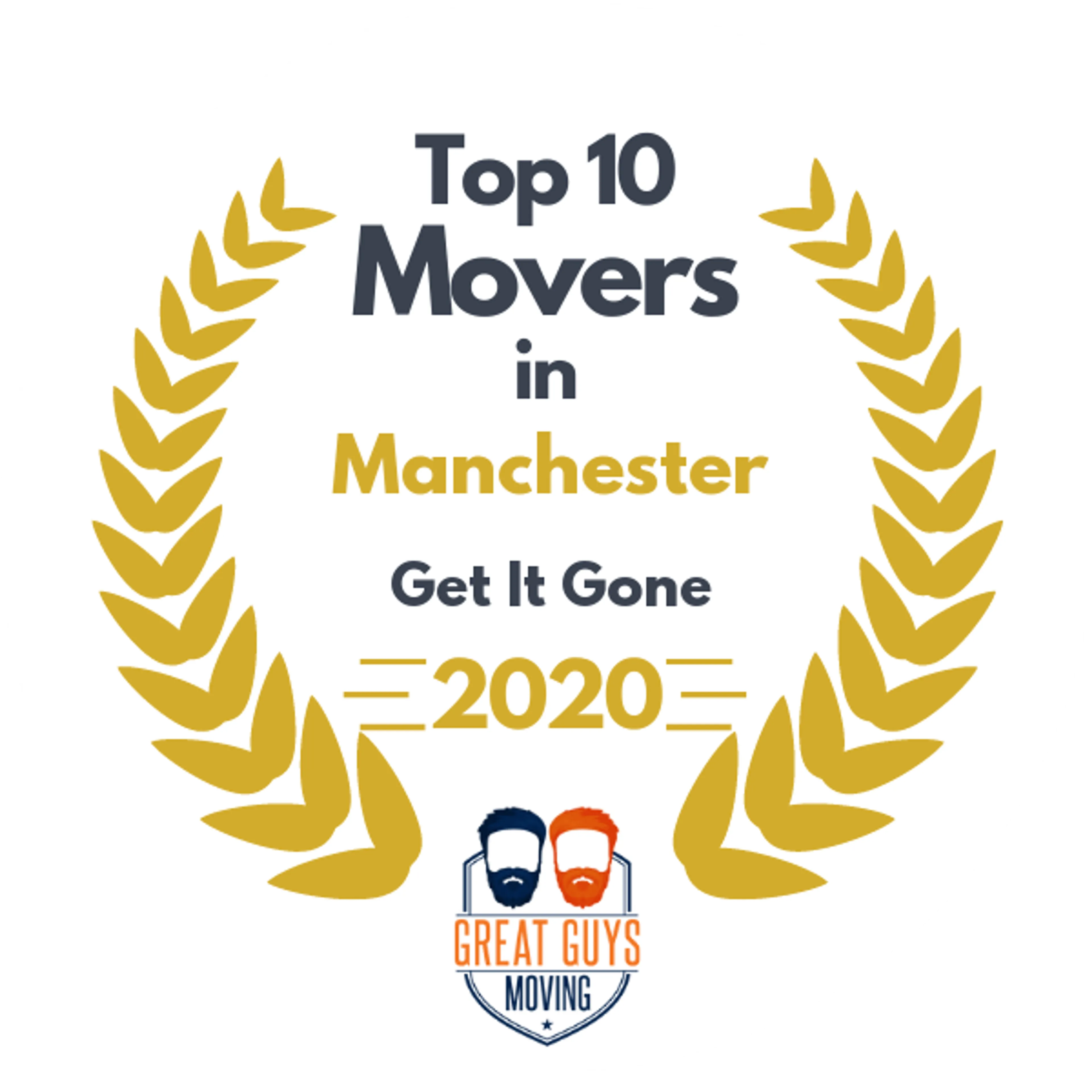 Top 10 Movers in Manchester, NH 2020 award