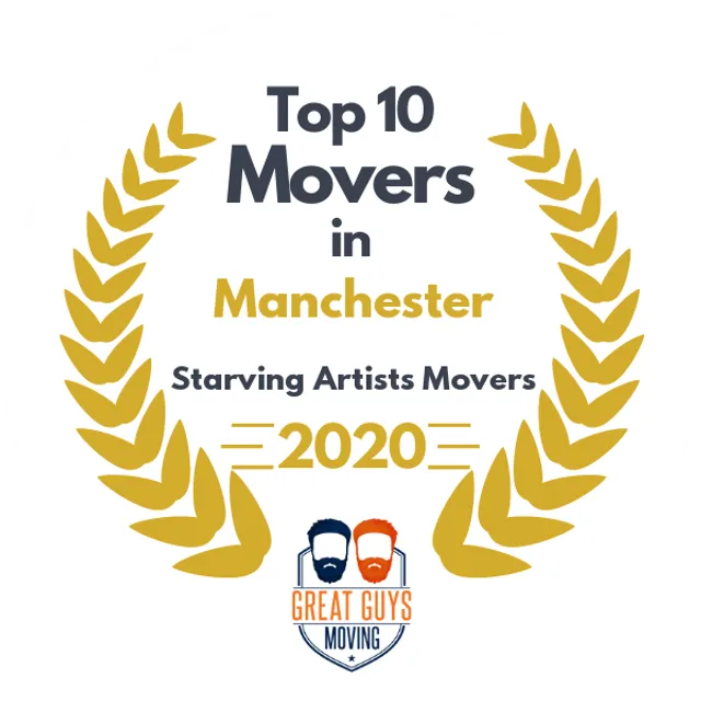 Top 10 Movers in Manchester, NH 2020 award