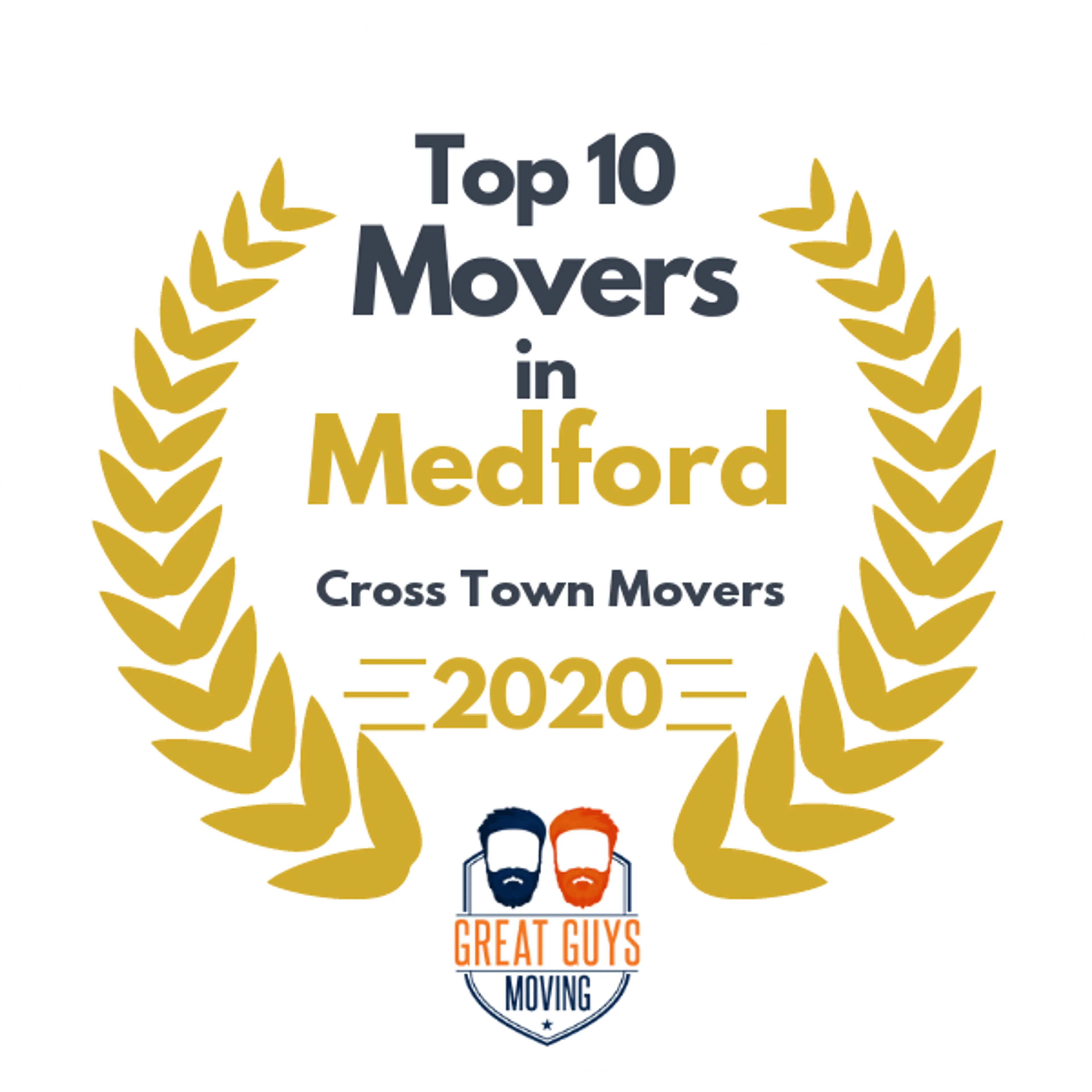 Top 10 Movers in Medford, OR 2020 award