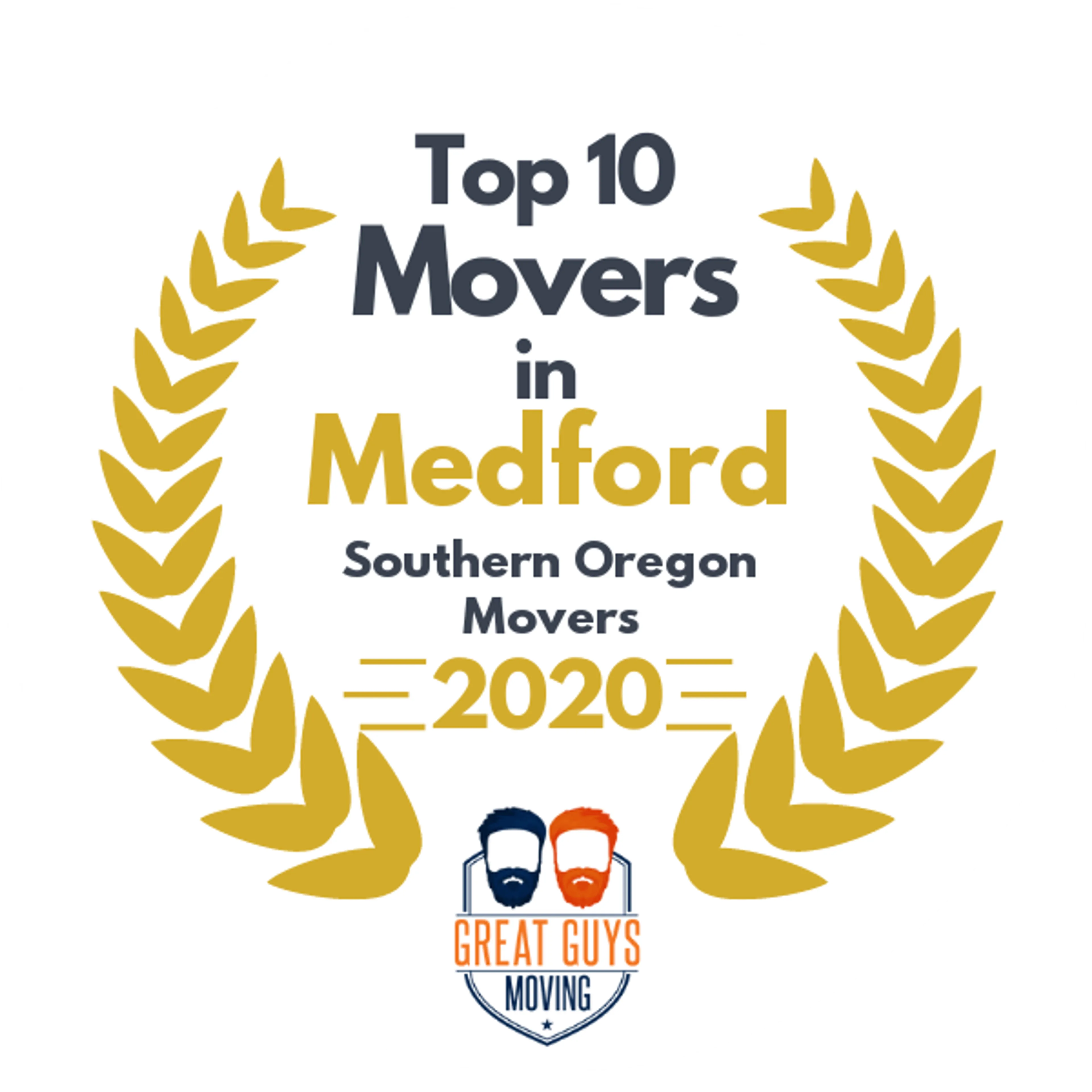Top 10 Movers in Medford, OR 2020 award
