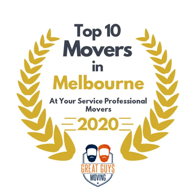 Top 10 Movers in Palm Bay, FL 2020 award