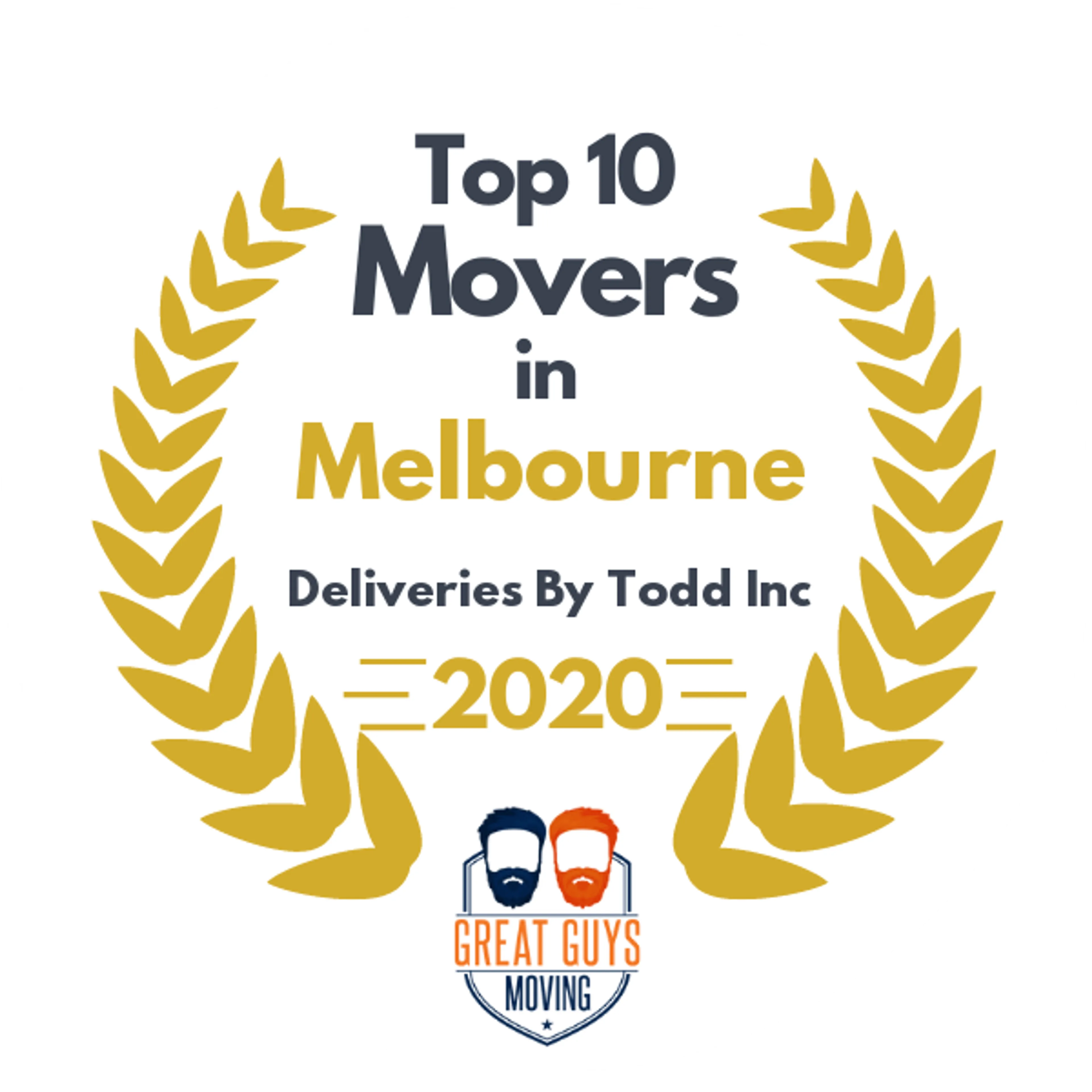 Top 10 Movers in Palm Bay, FL 2020 award