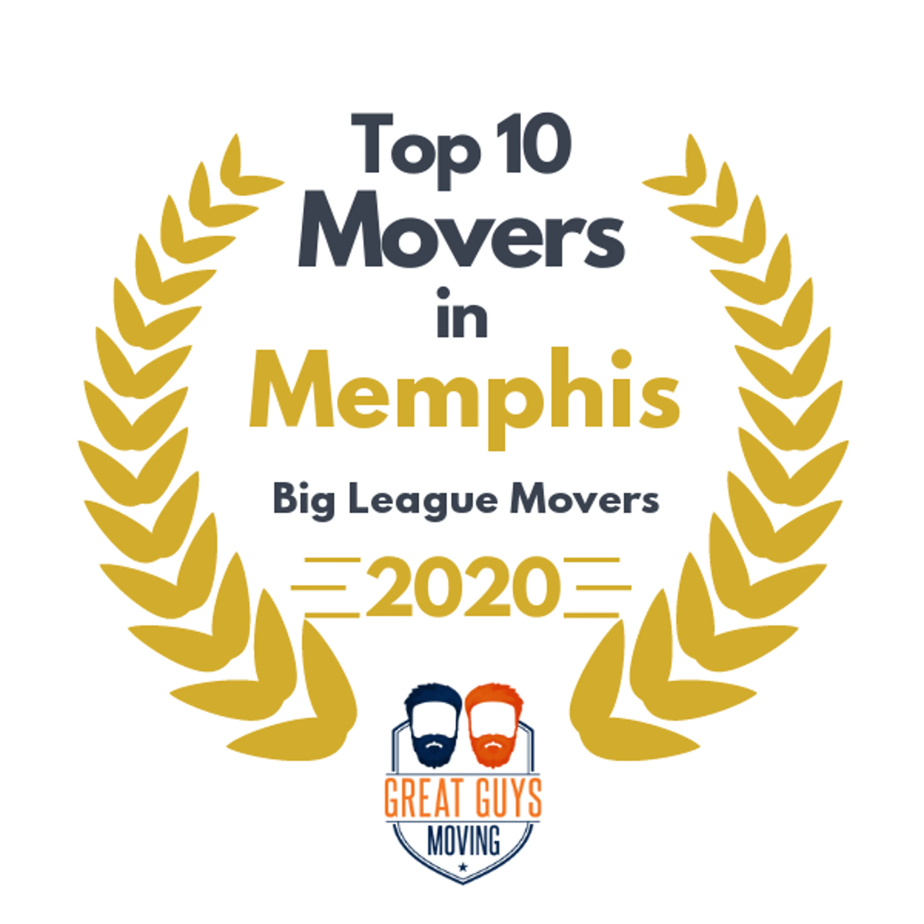 Top 10 Movers in Memphis, TN 2020 award
