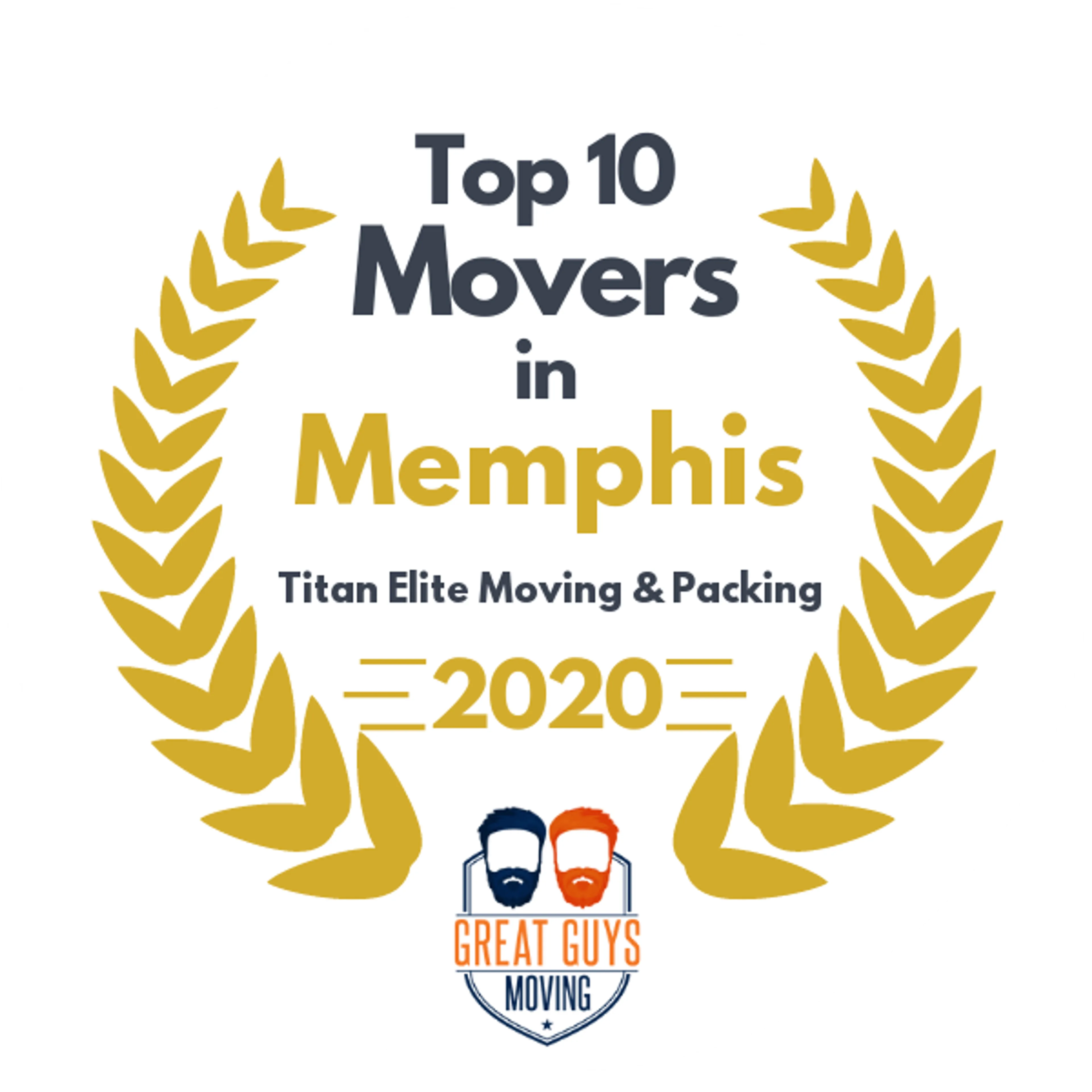 Top 10 Movers in Memphis, TN 2020 award