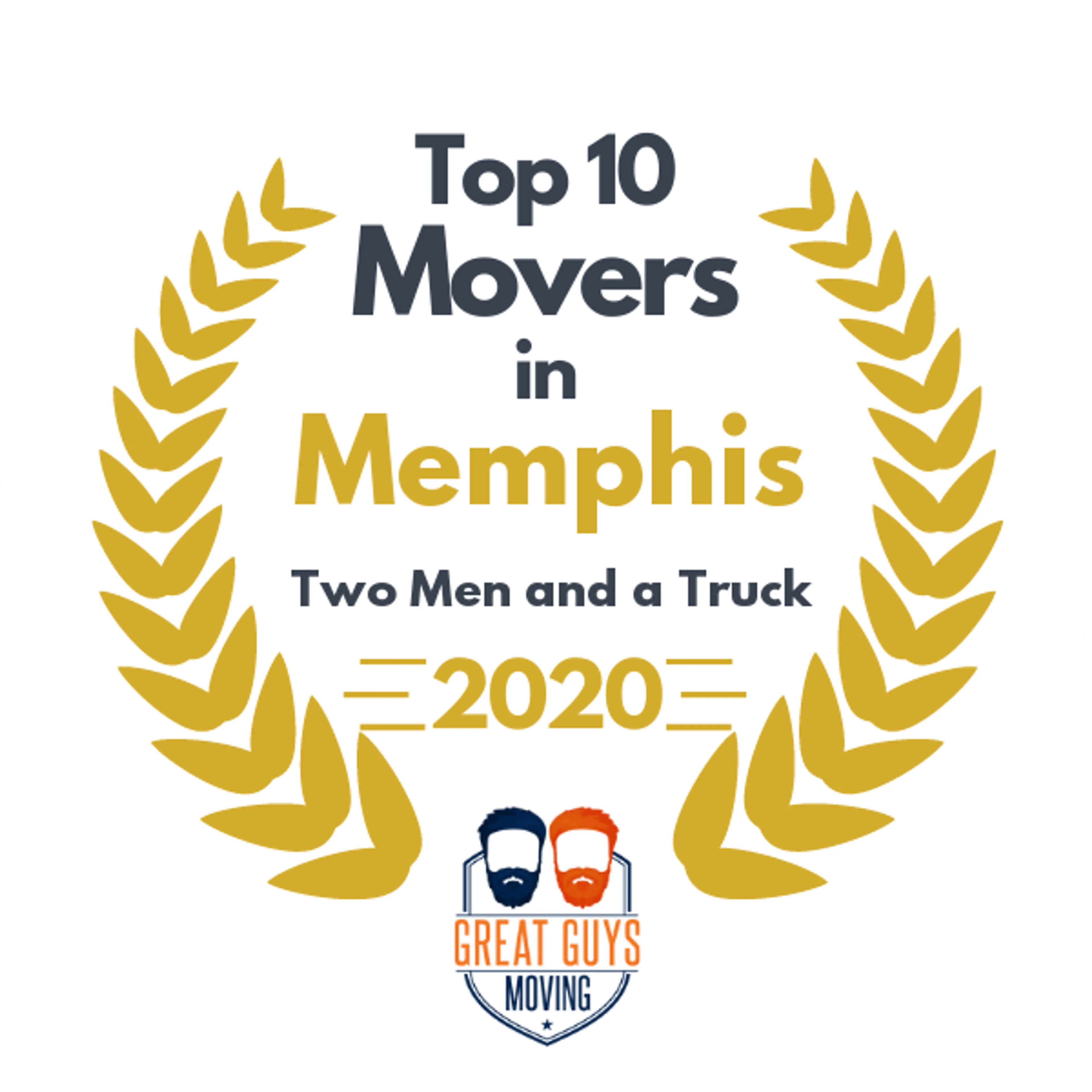 Top 10 Movers in Memphis, TN 2020 award