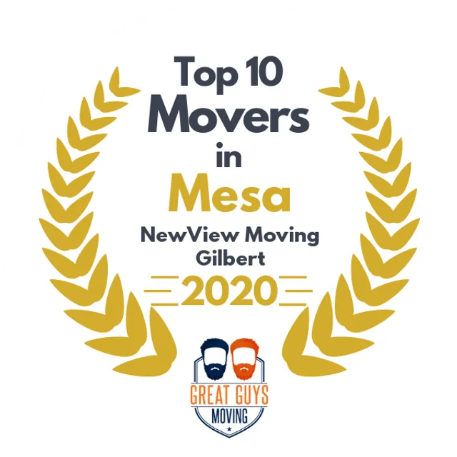 Top 10 Movers in Mesa, AZ 2020 award