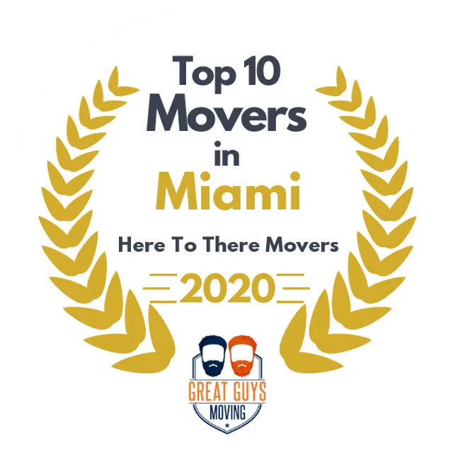 Top 10 Movers in Miami, FL 2020 award