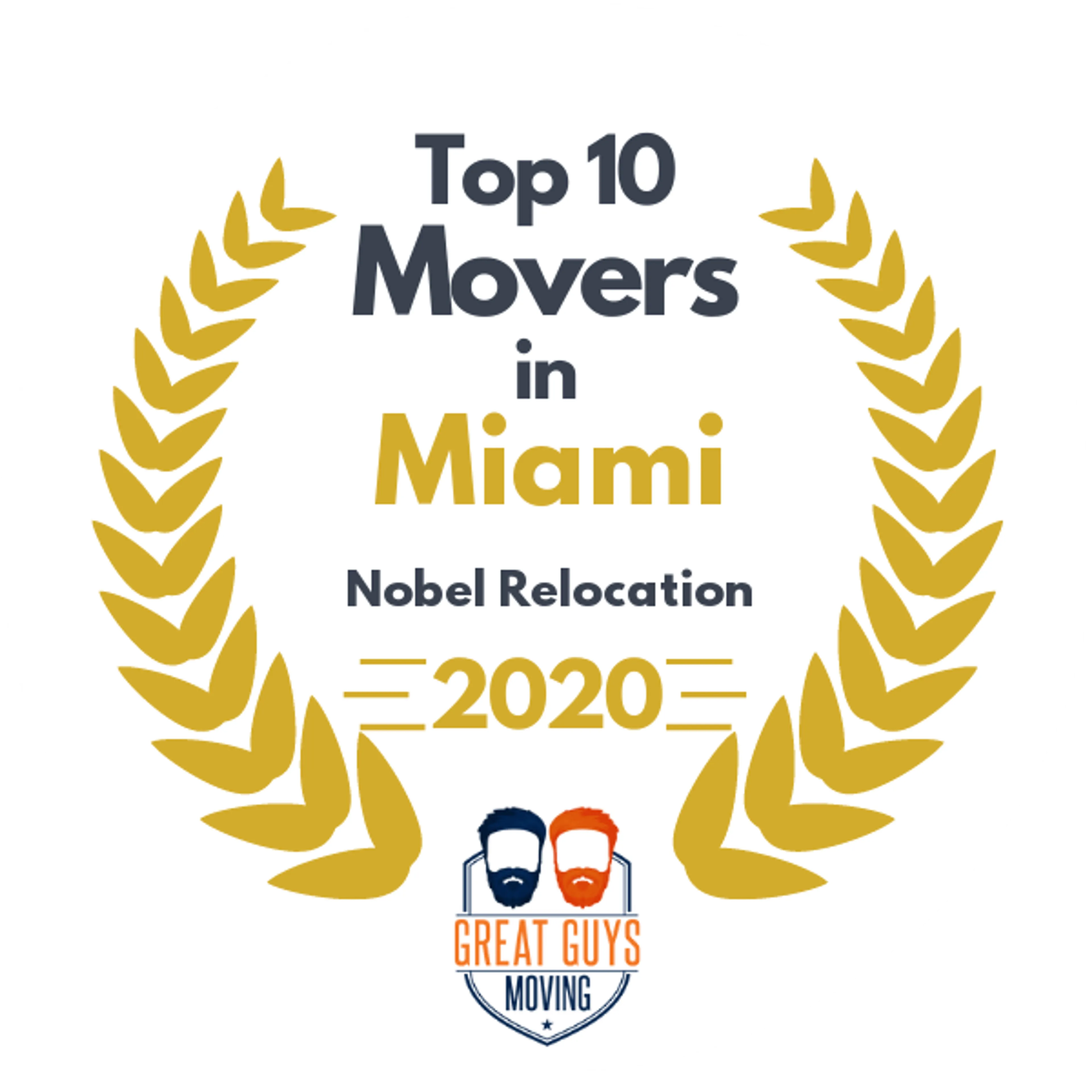 Top 10 Movers in Miami, FL 2020 award