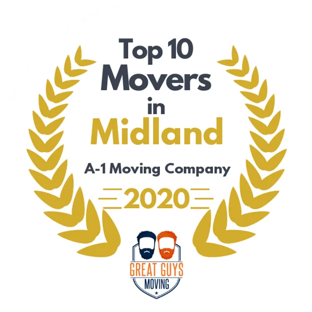 Top 10 Movers in Midland, TX 2020 award