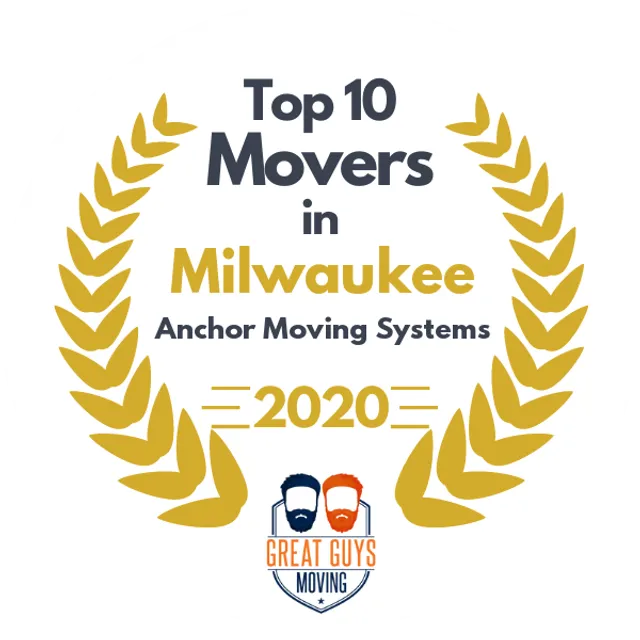 Top 10 Movers in Milwaukee, WI 2020 award