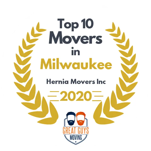 Top 10 Movers in Milwaukee, WI 2020 award