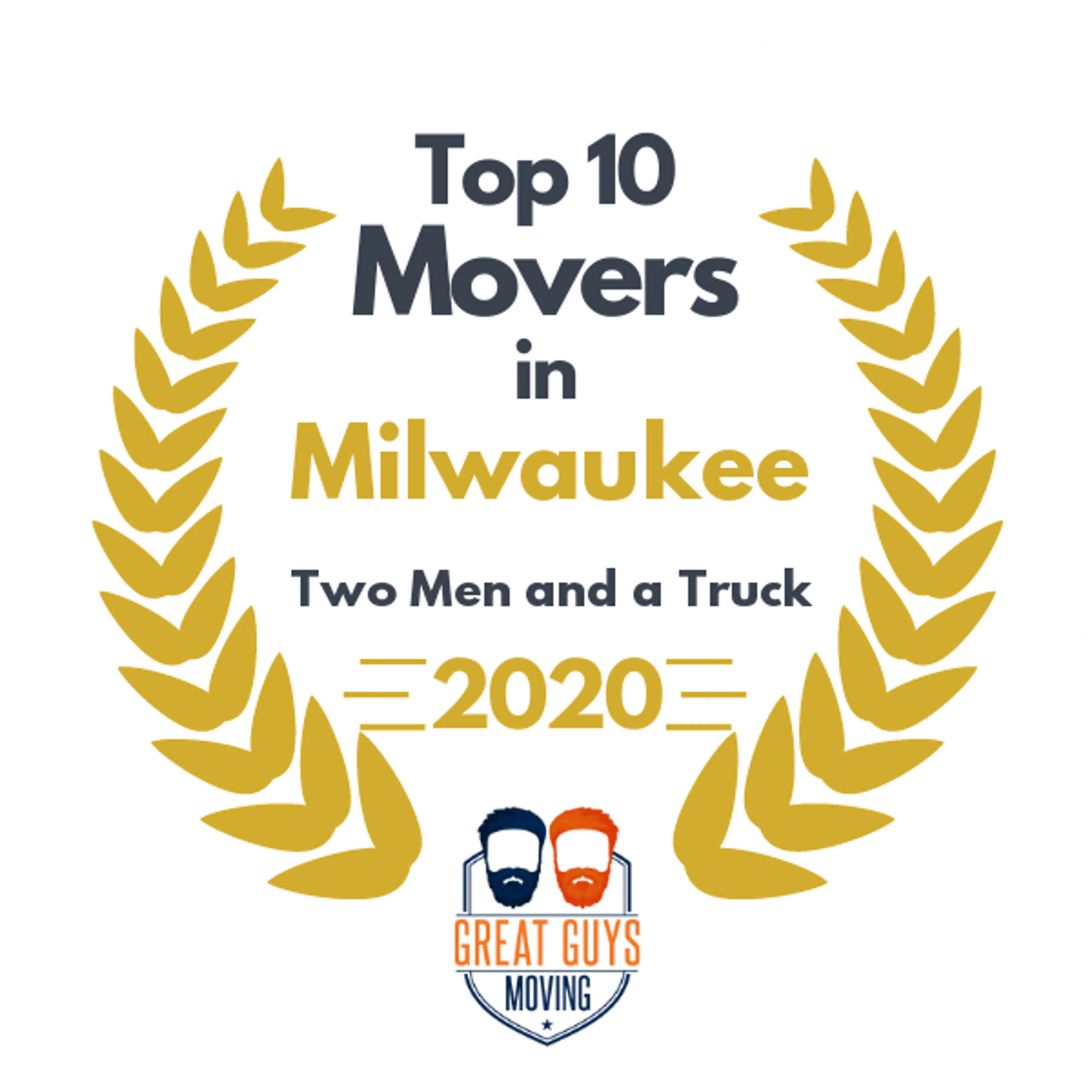 Top 10 Movers in Milwaukee, WI 2020 award