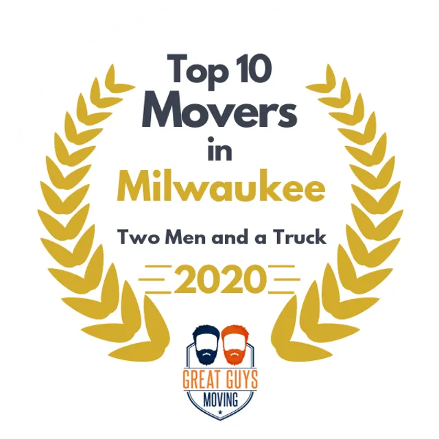 Top 10 Movers in Milwaukee, WI 2020 award