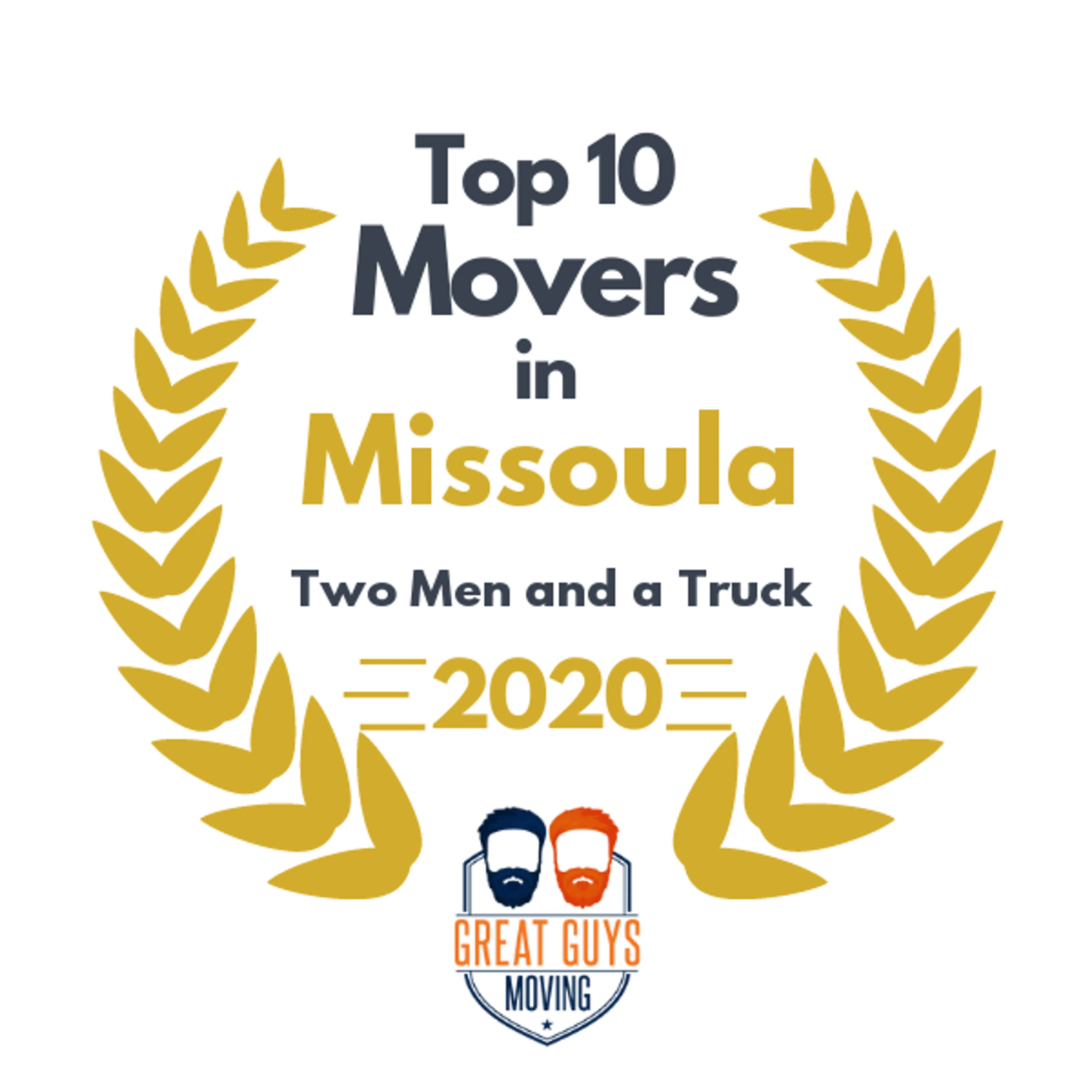Top 10 Movers in Missoula, MT 2020 award