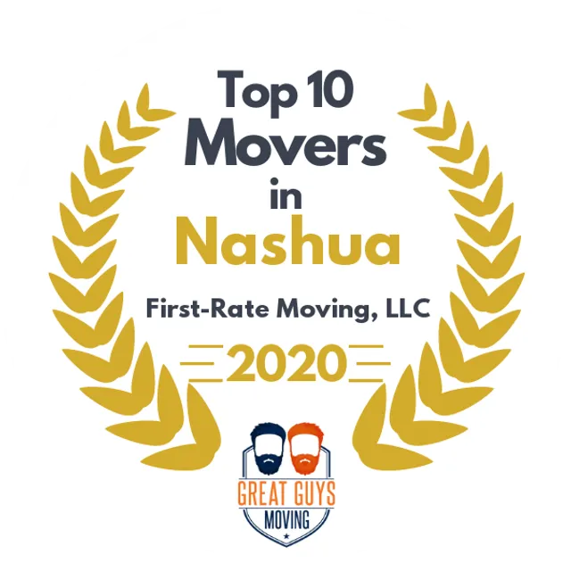 Top 10 Movers in Manchester, NH 2020 award