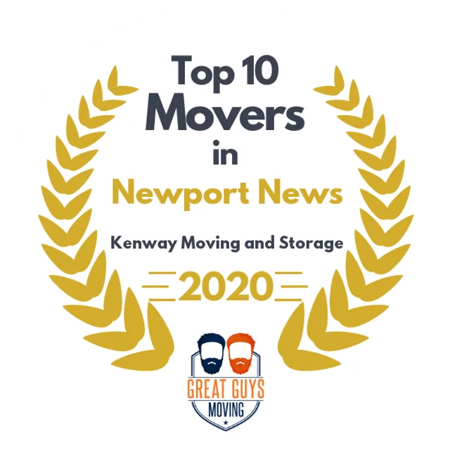 Top 10 Movers in Virginia Beach, VA 2020 award