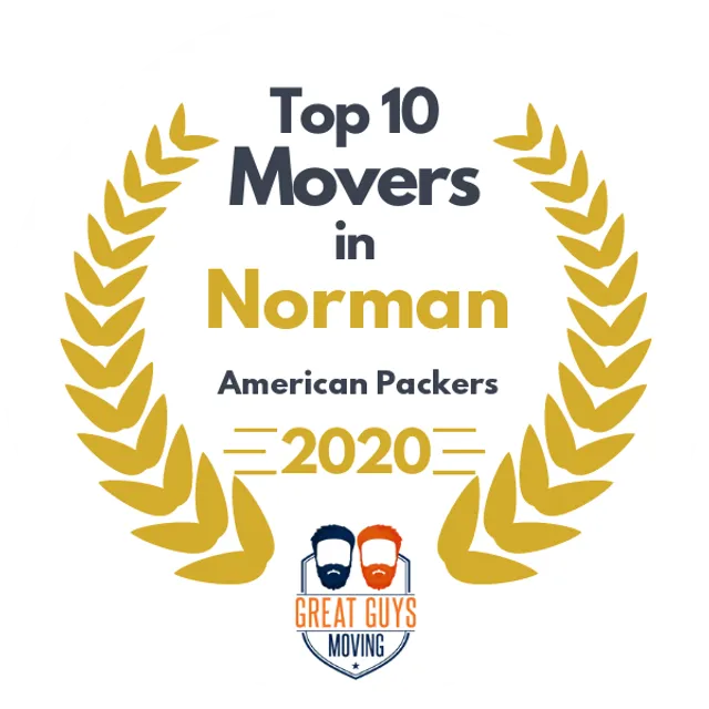 Top 10 Movers in Oklahoma City, OK 2020 award