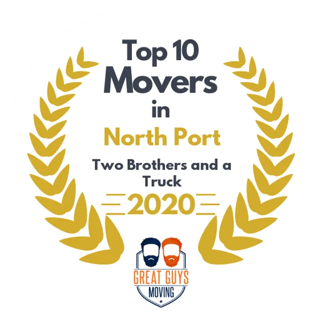 Top 10 Movers in North Port, FL 2020 award