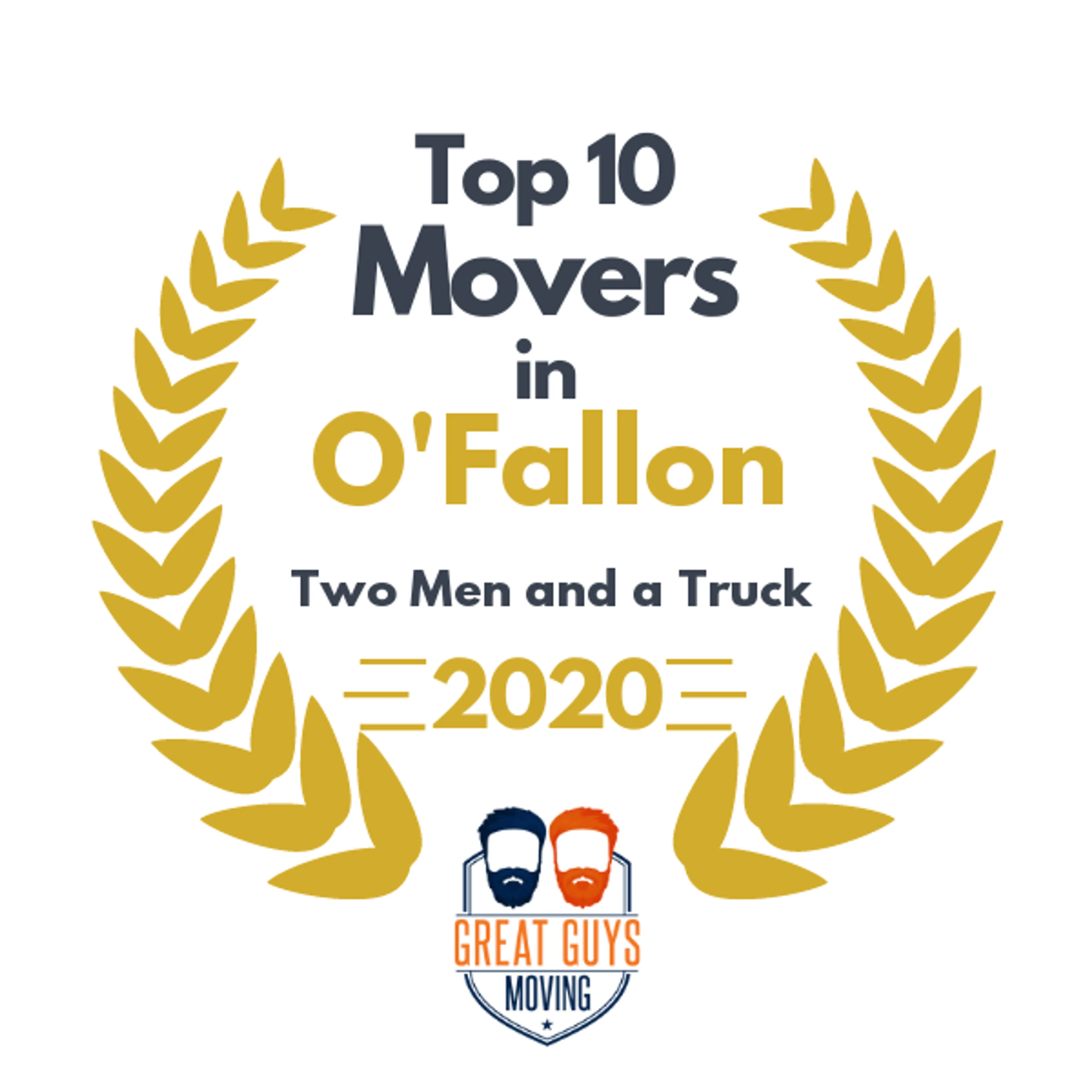 Top 10 Movers in O'Fallon, MO 2020 award
