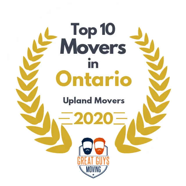 Top 10 Movers in Ontario, CA 2020 award