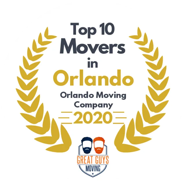 Top 10 Movers in Orlando, FL 2020 award