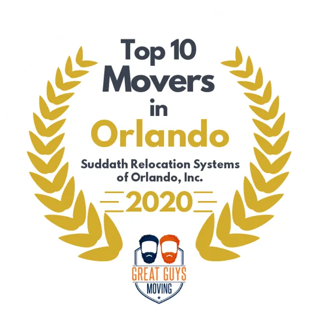 Top 10 Movers in Orlando, FL 2020 award