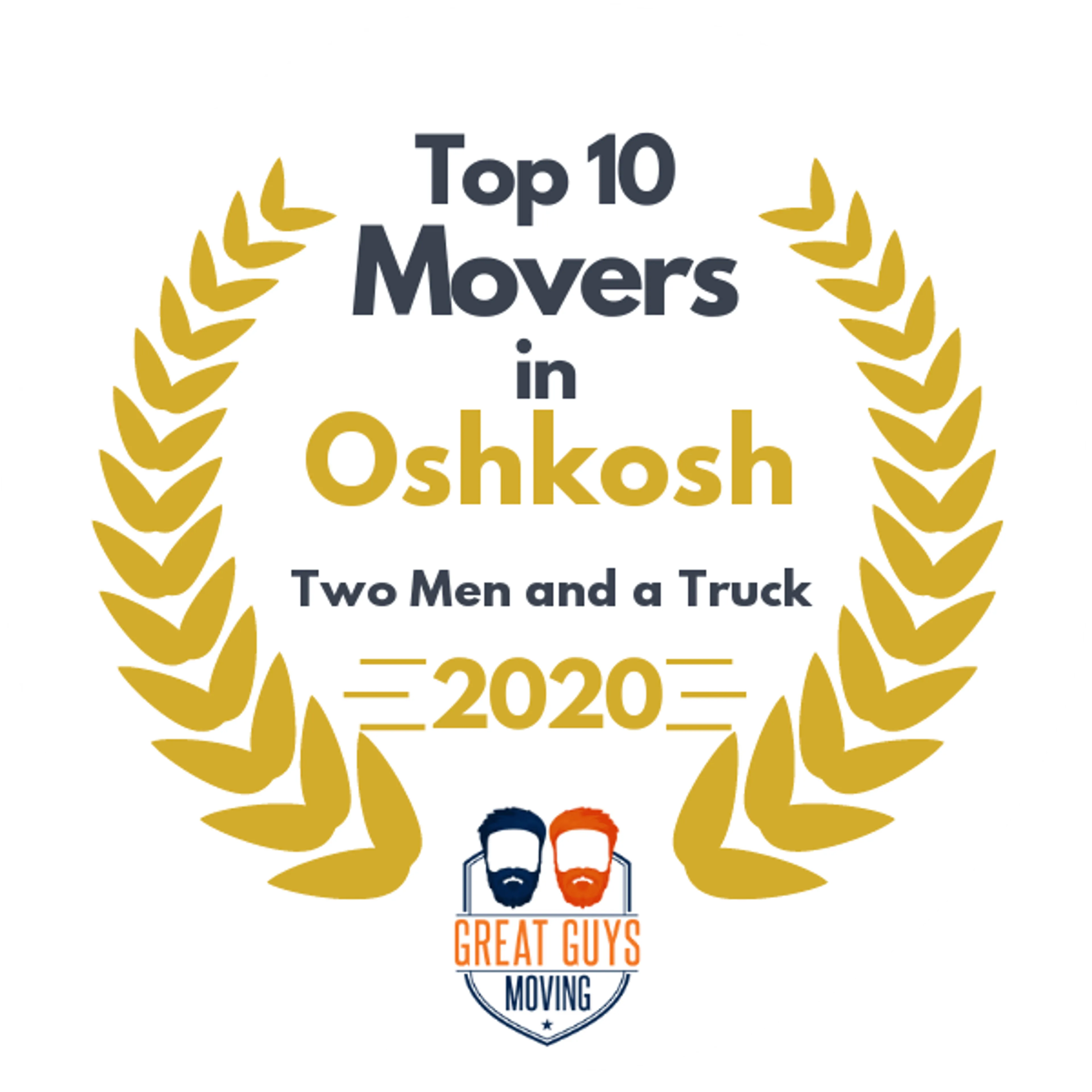 Top 10 Movers in Appleton, WI 2020 award