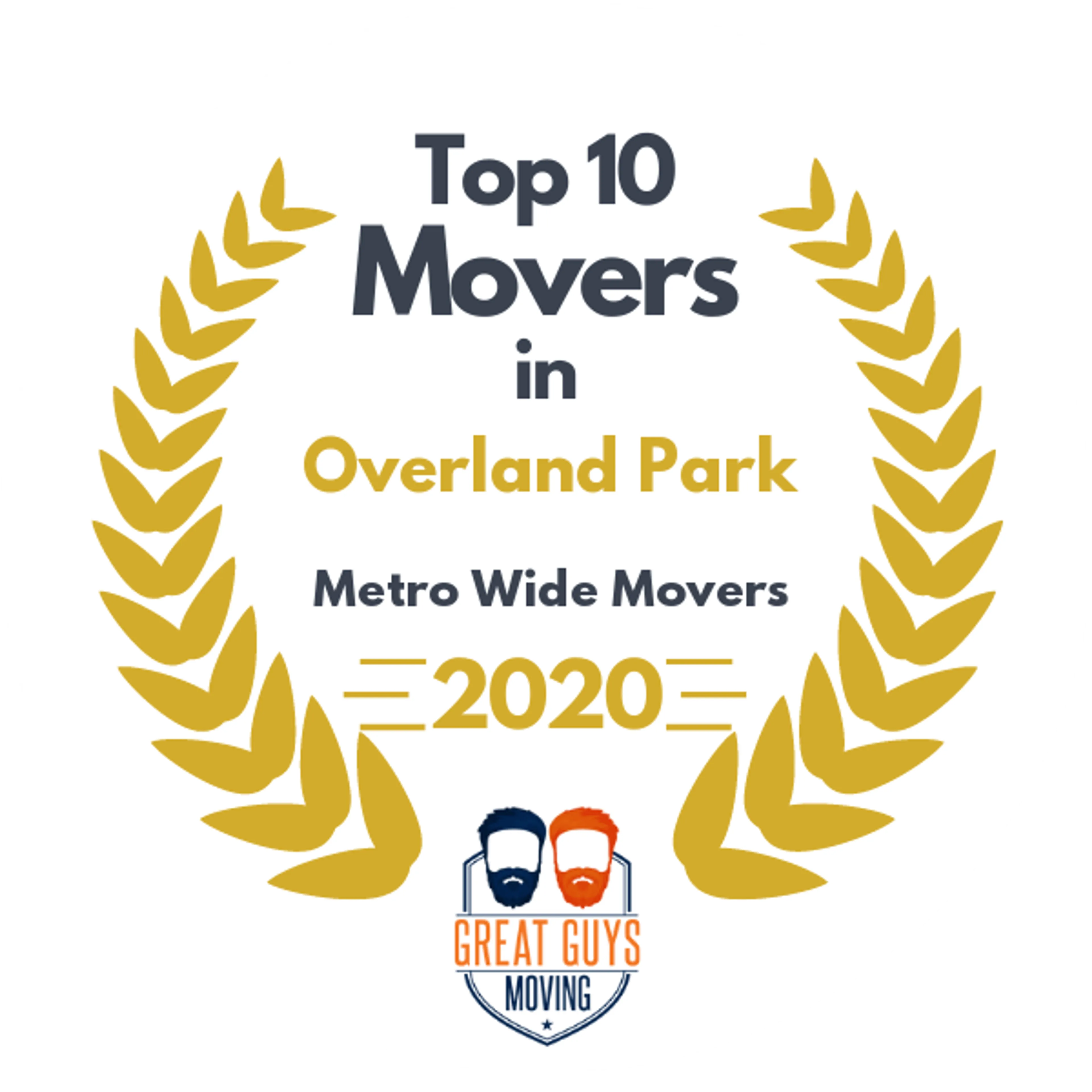 Top 10 Movers in Kansas City, KS 2020 award