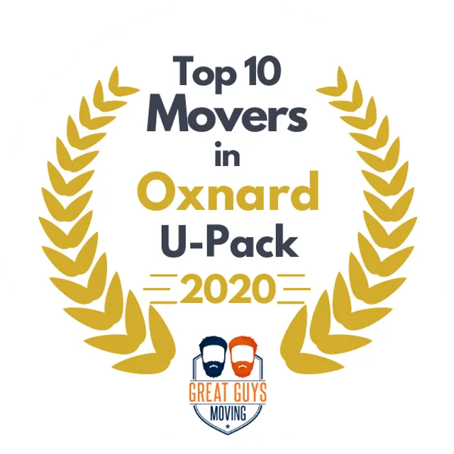 Top 10 Movers in Oxnard, CA 2020 award