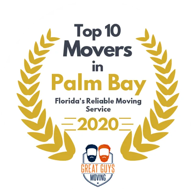 Top 10 Movers in Palm Bay, FL 2020 award