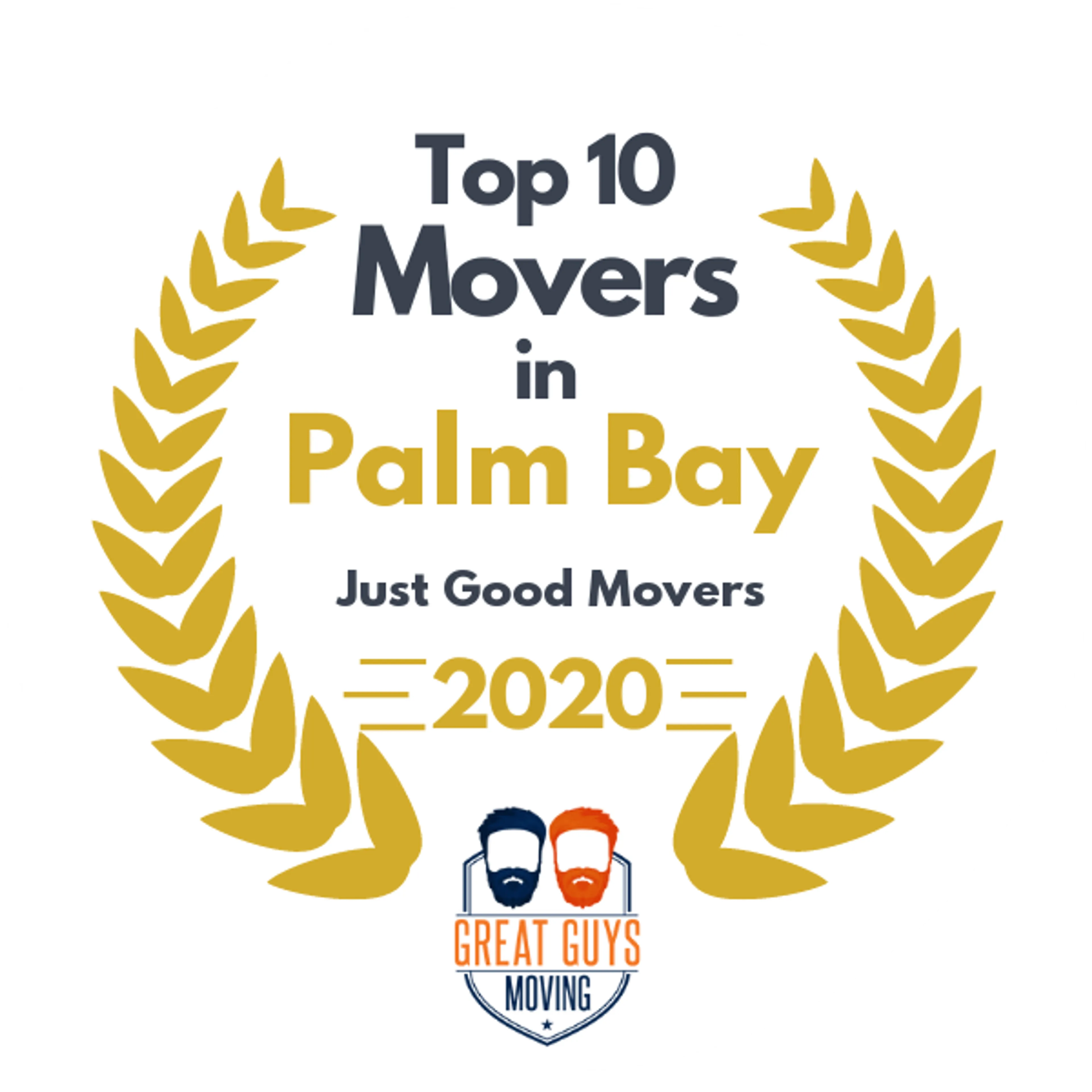 Top 10 Movers in Palm Bay, FL 2020 award