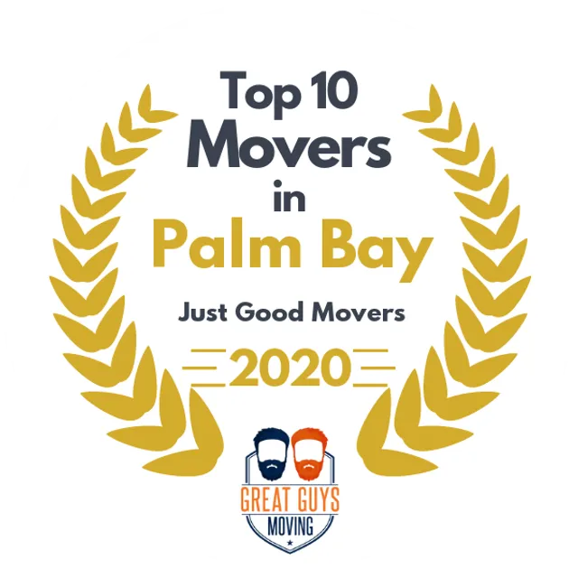 Top 10 Movers in Palm Bay, FL 2020 award