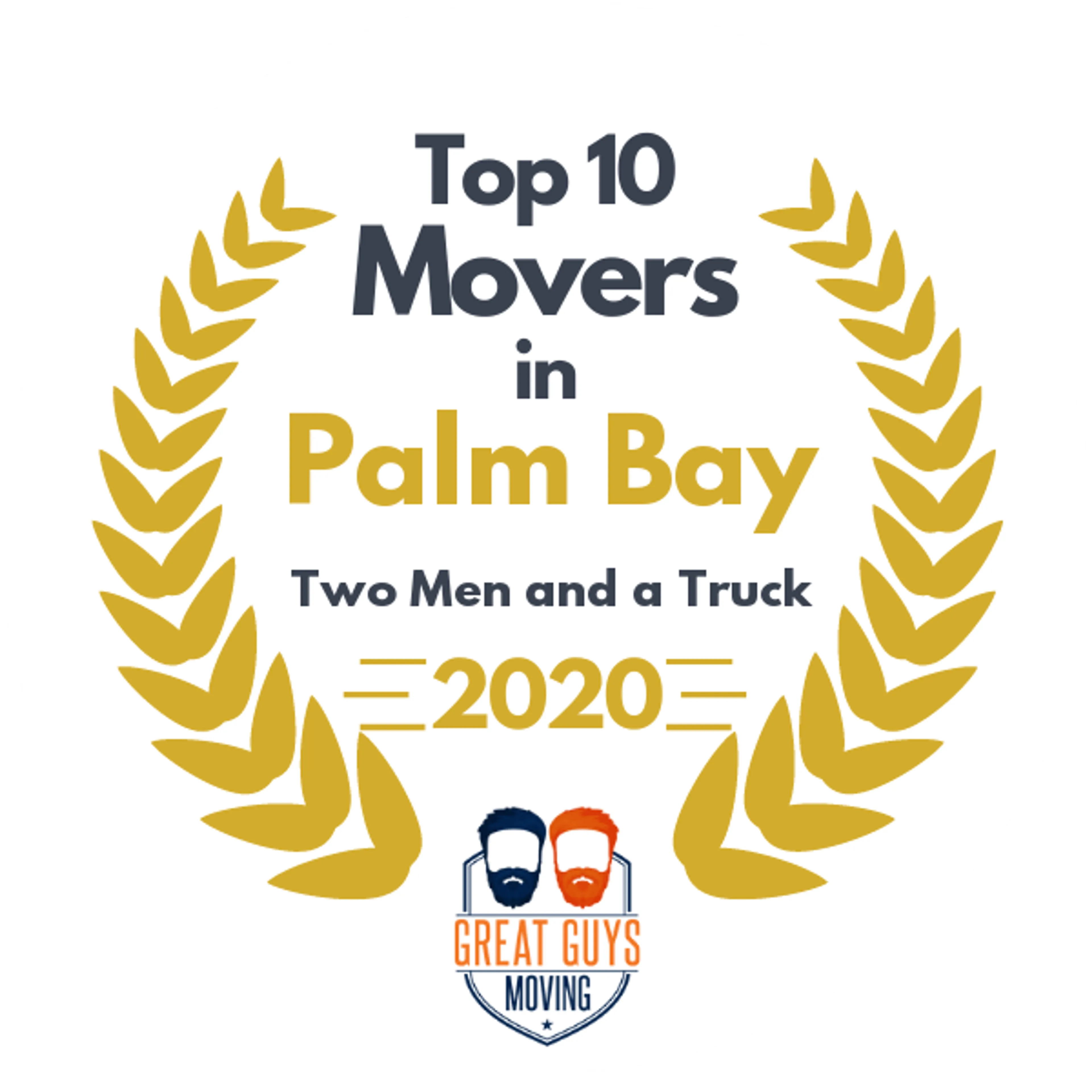 Top 10 Movers in Palm Bay, FL 2020 award