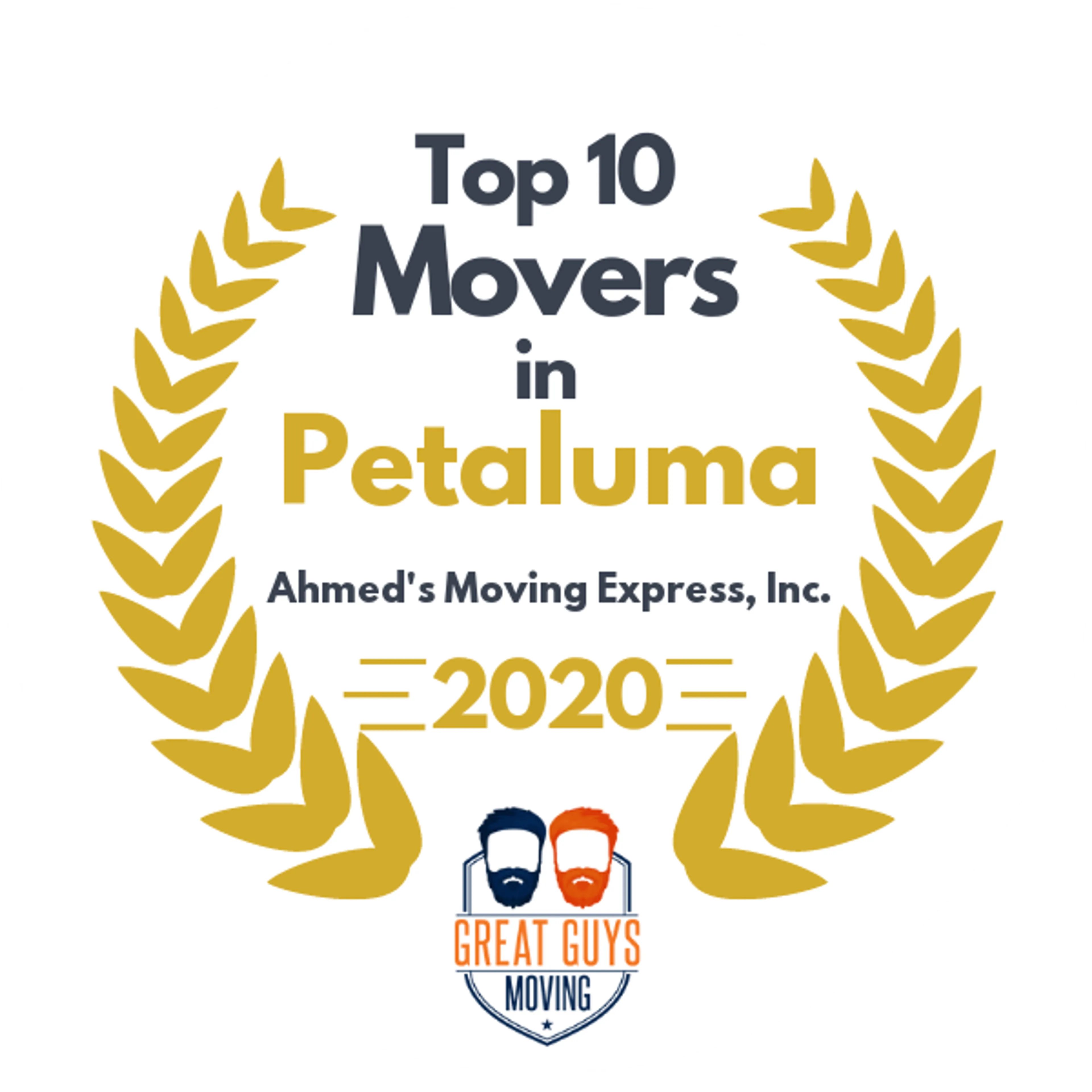 Top 10 Movers in Richmond, CA 2020 award