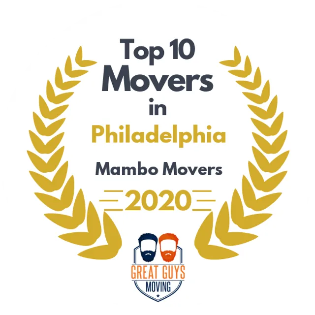 Top 10 Movers in Philadelphia, PA 2020 award