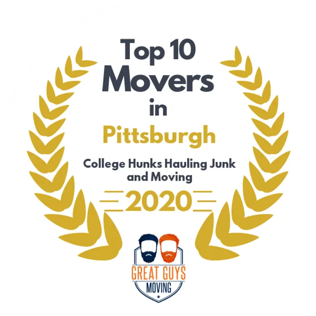 Top 10 Movers in Pittsburgh, PA 2020 award