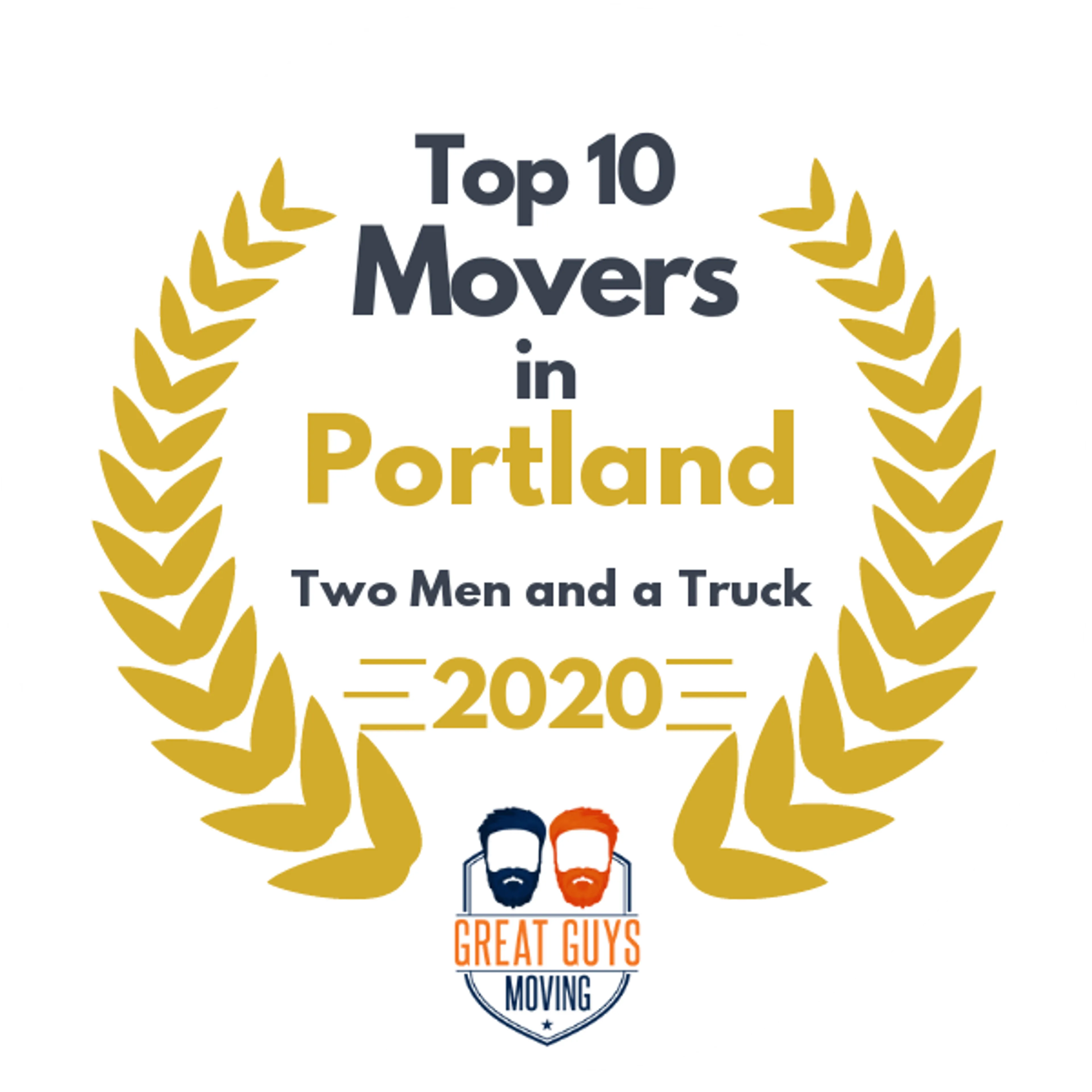 Top 10 Movers in Portland, ME 2020 award