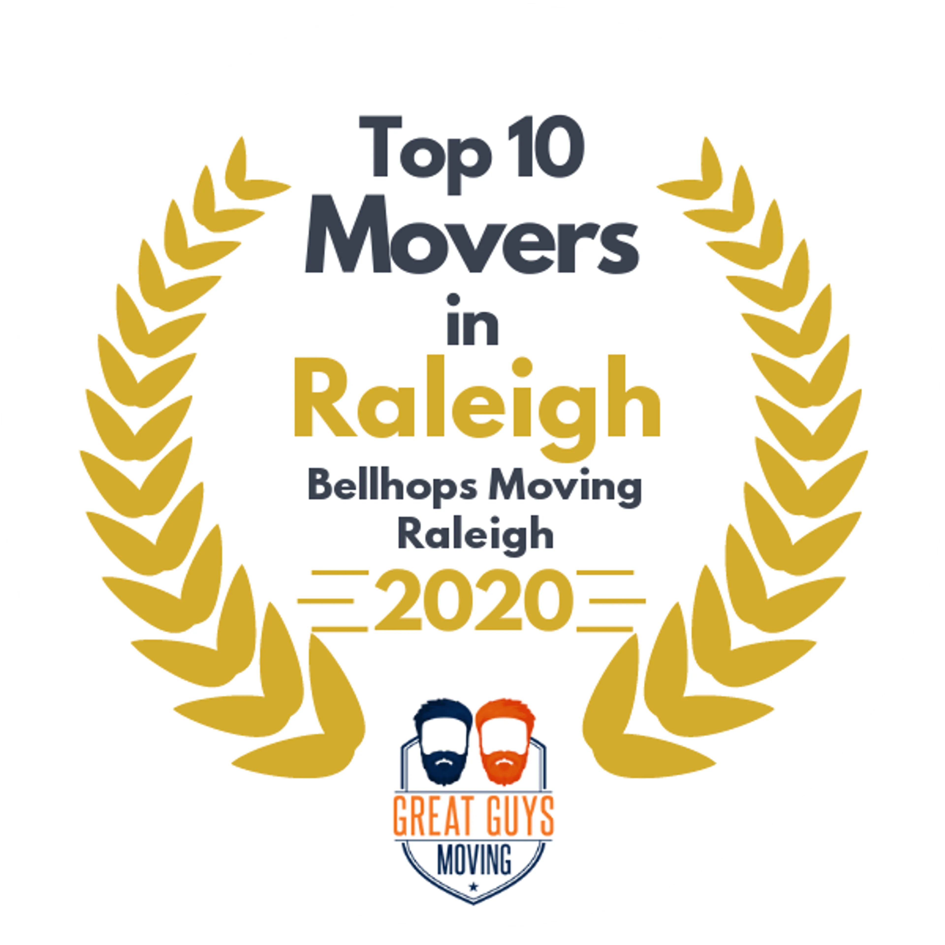 Top 10 Movers in Raleigh, NC 2020 award