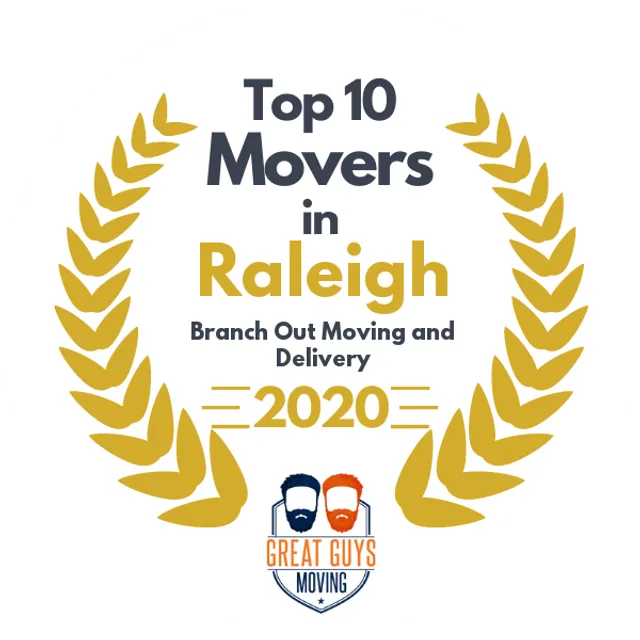 Top 10 Movers in Raleigh, NC 2020 award