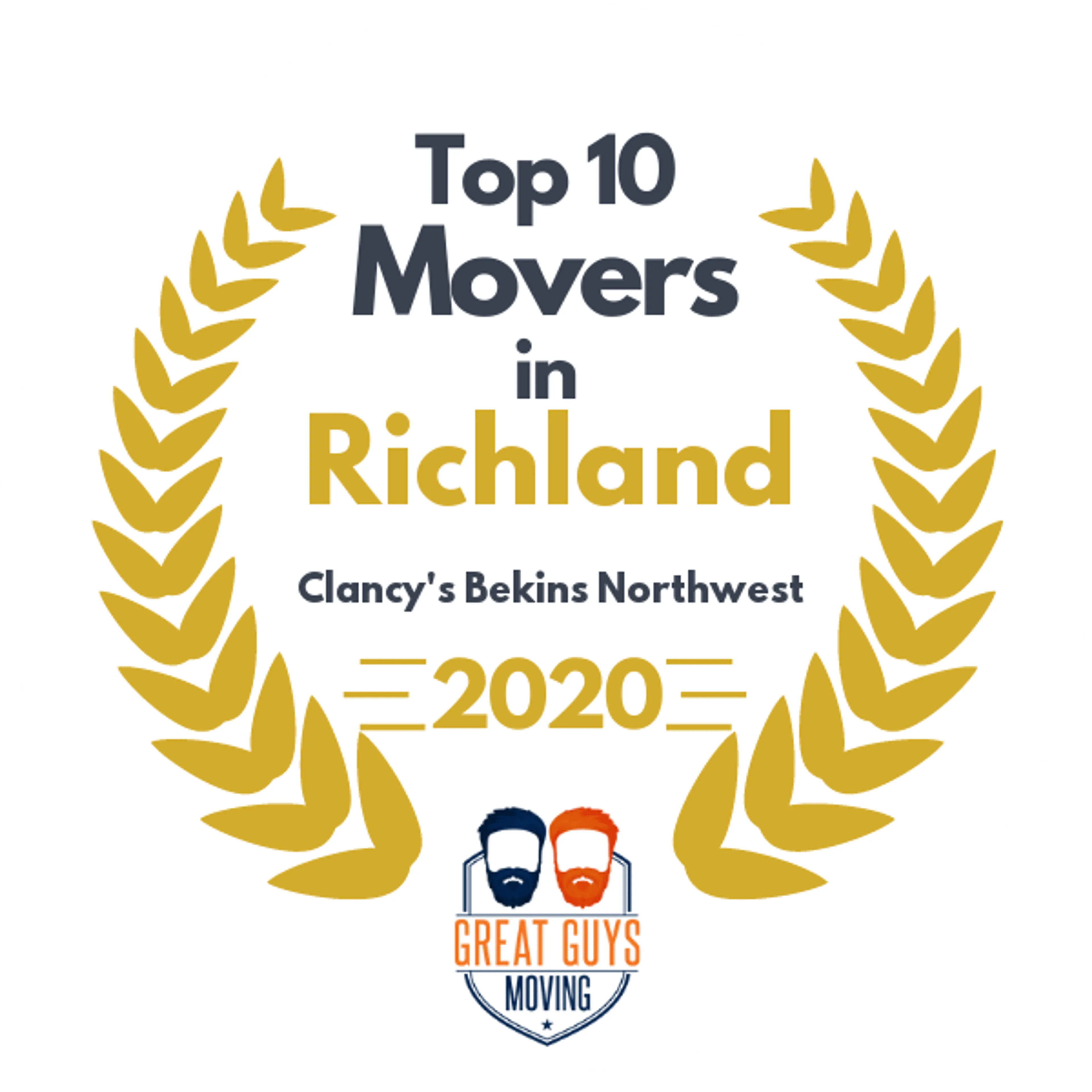 Top 10 Movers in Walla Walla, WA 2020 award