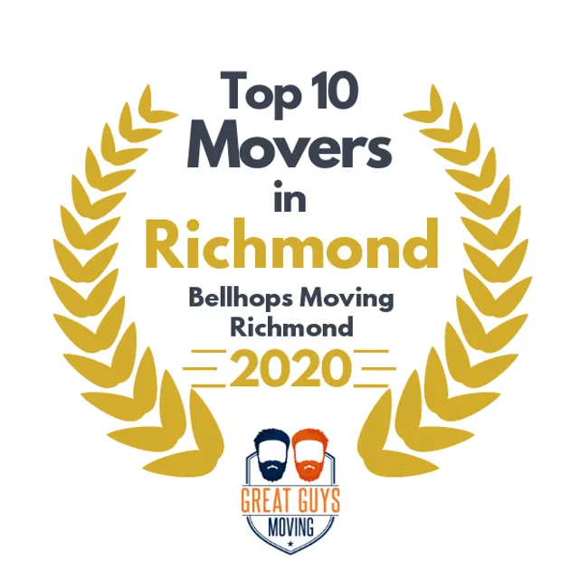 Top 10 Movers in Richmond, VA 2020 award