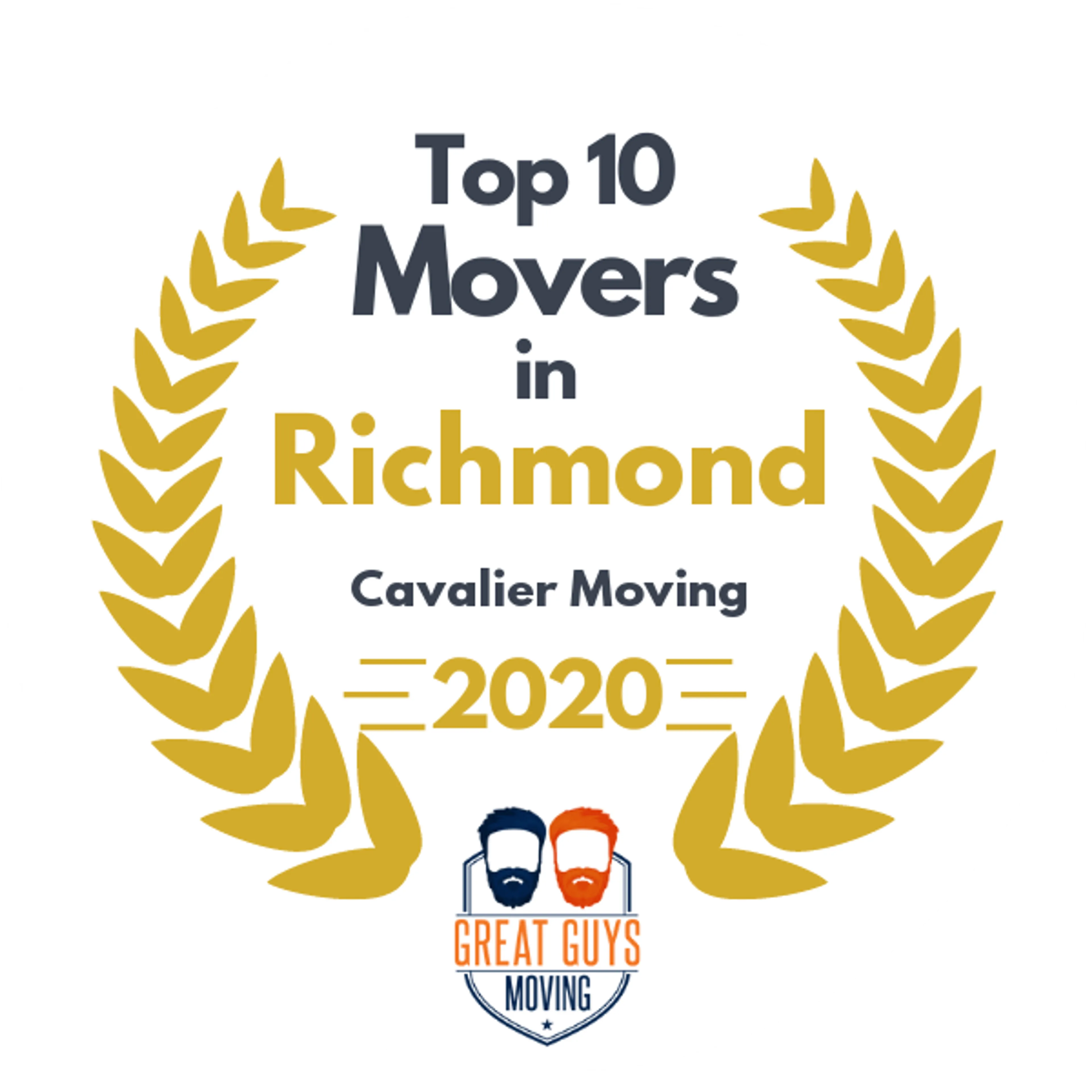 Top 10 Movers in Richmond, VA 2020 award