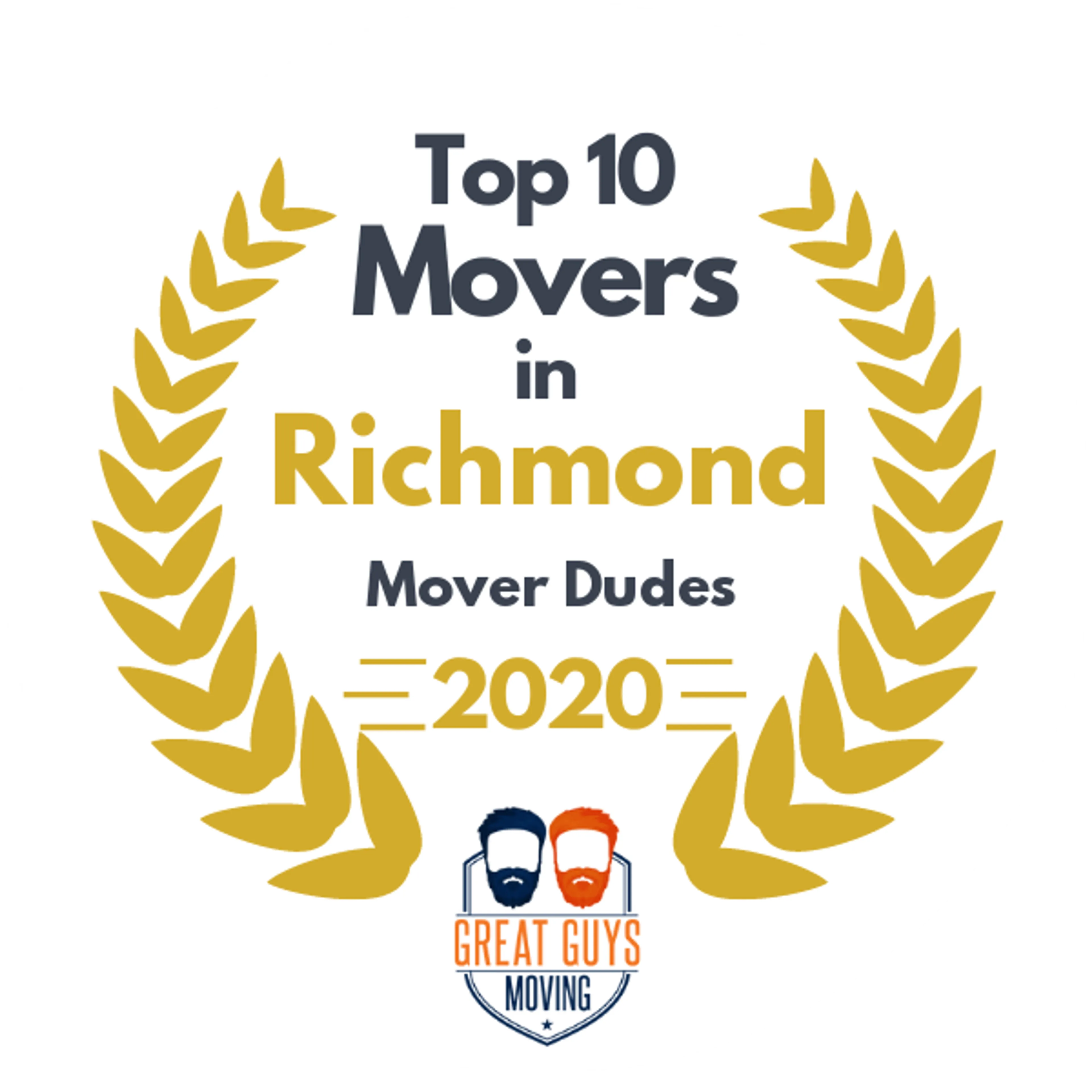 Top 10 Movers in Richmond, VA 2020 award