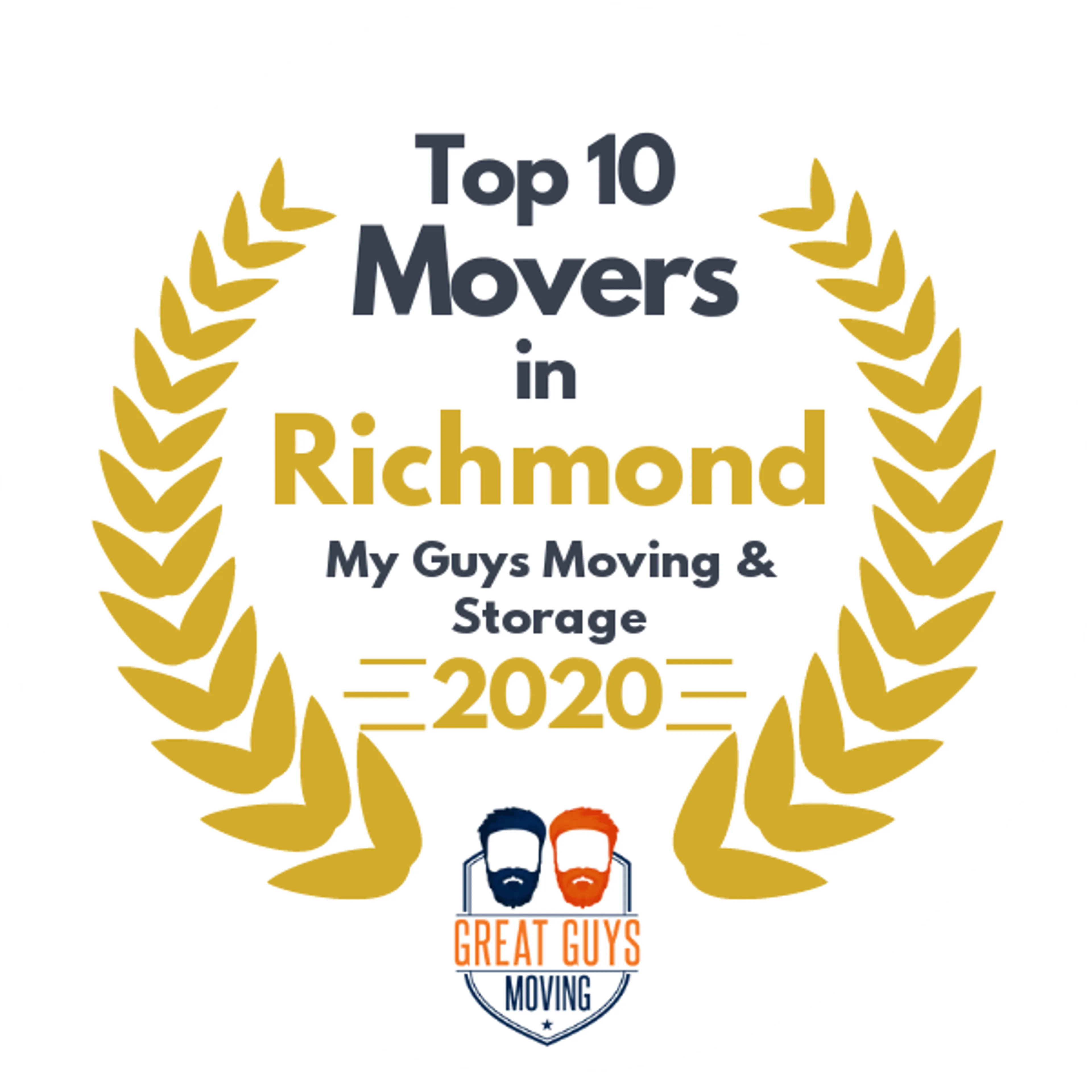 Top 10 Movers in Richmond, VA 2020 award