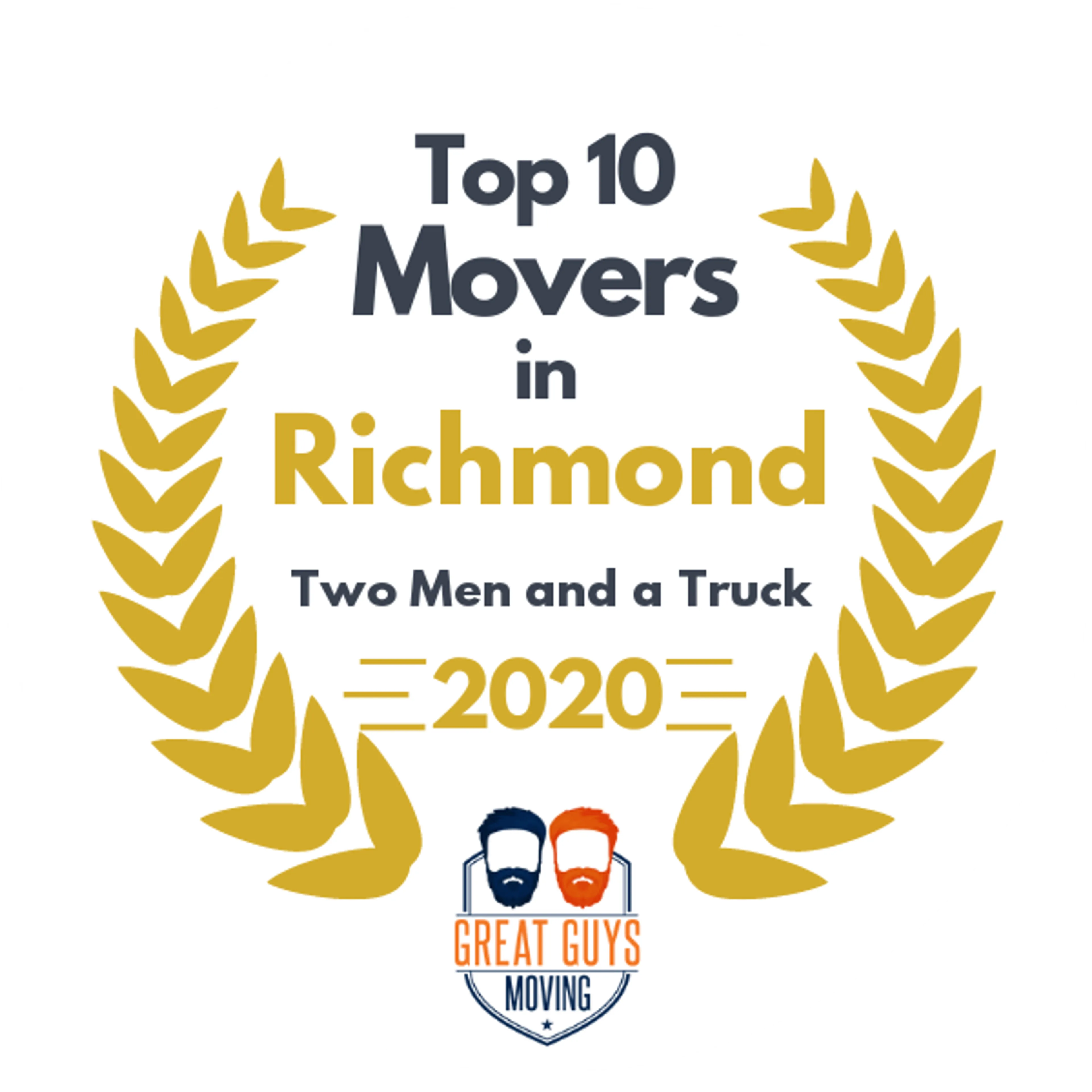 Top 10 Movers in Richmond, VA 2020 award